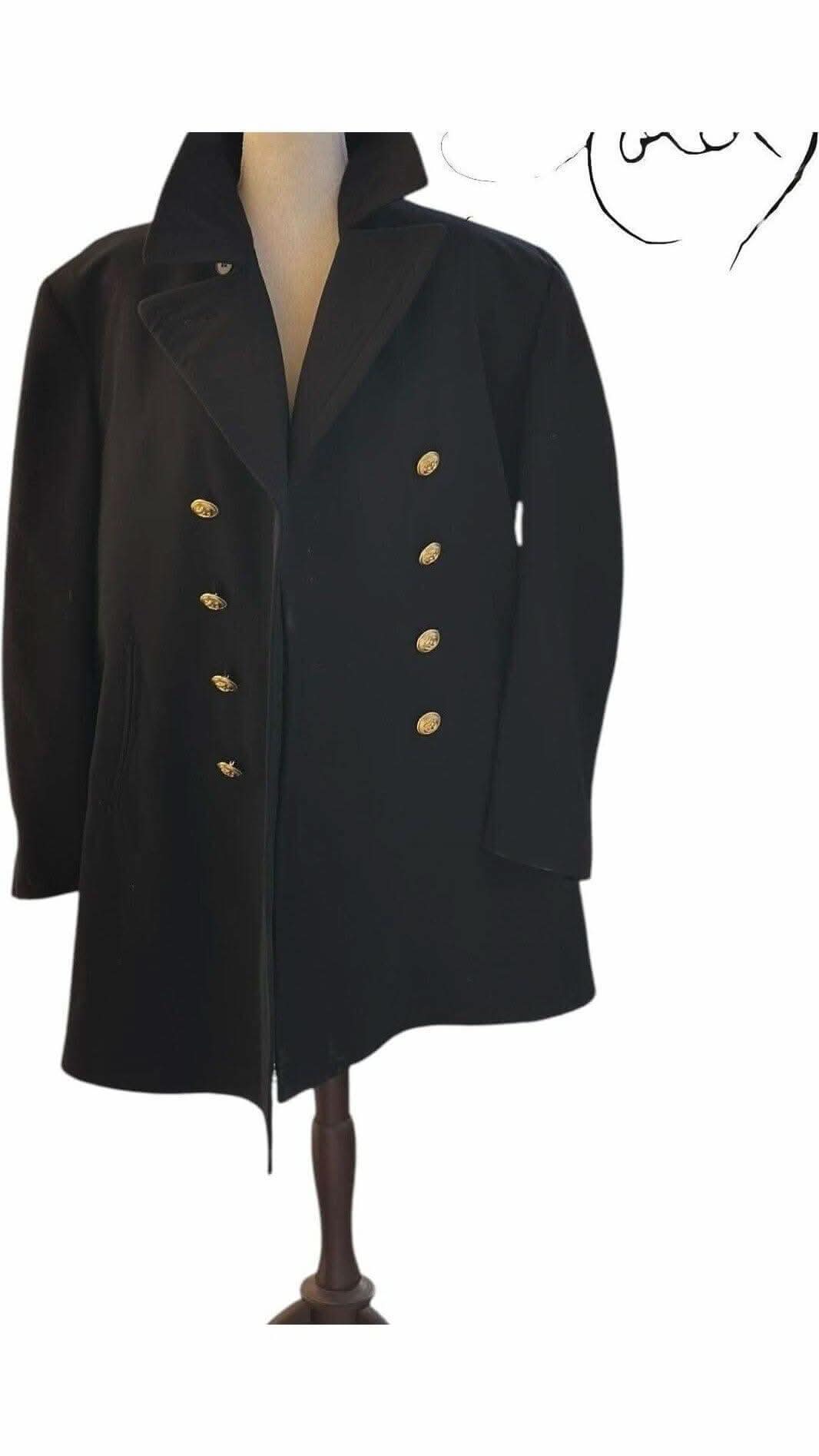 1964 German Military Peacoat – Vintage Classic