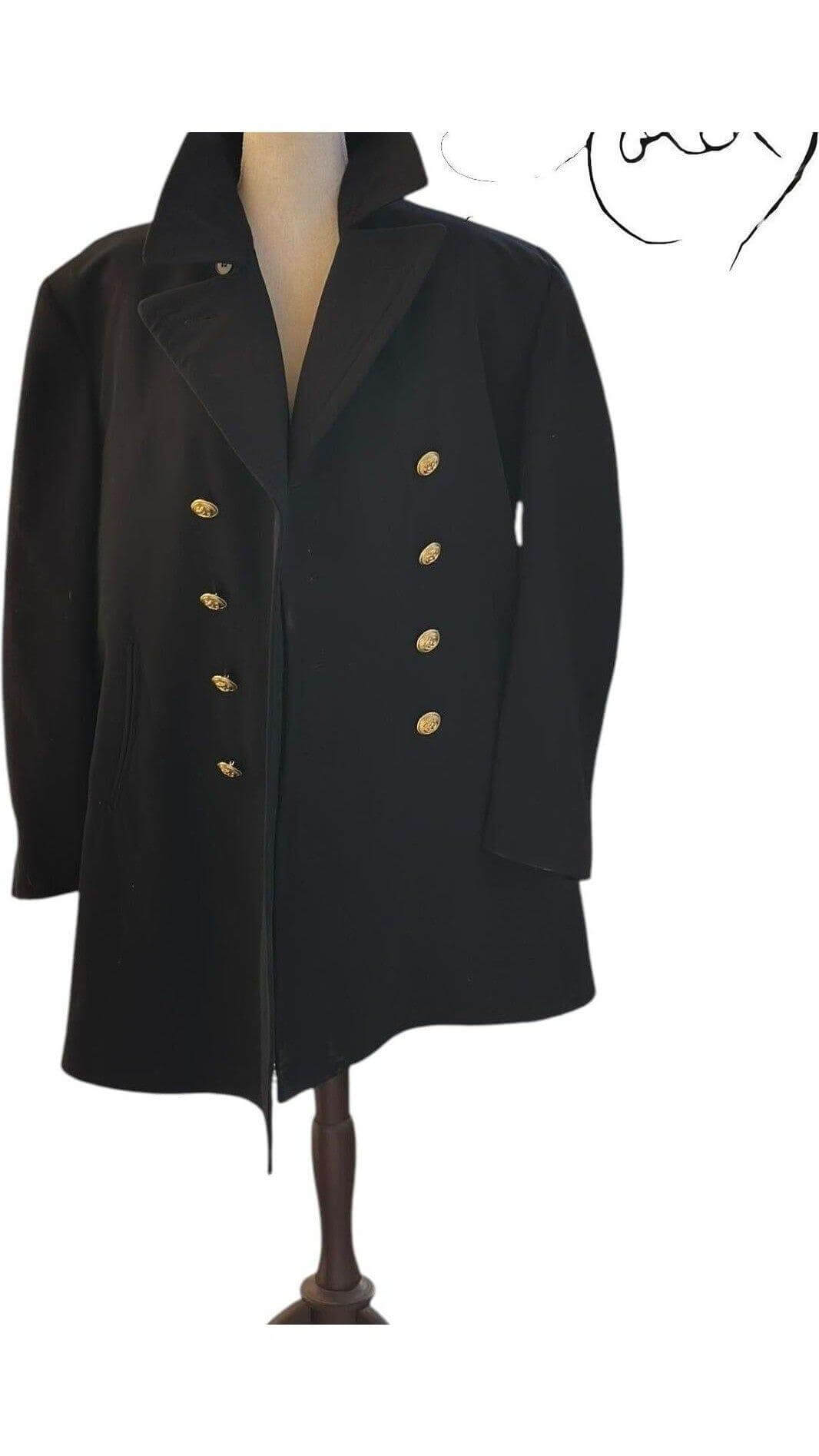 1964 German Military Peacoat – Vintage Classic, Interior view | Sold Attire
