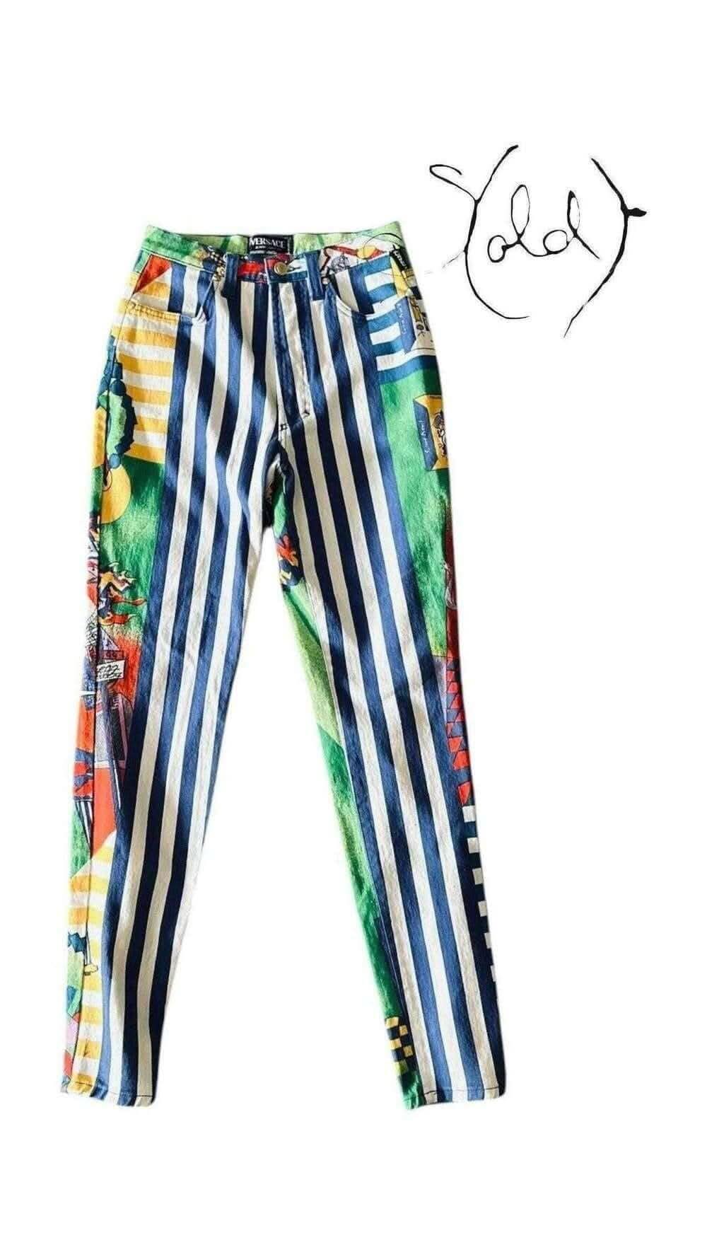 1992 Versace Jazz Age Jeans – Vintage Couture