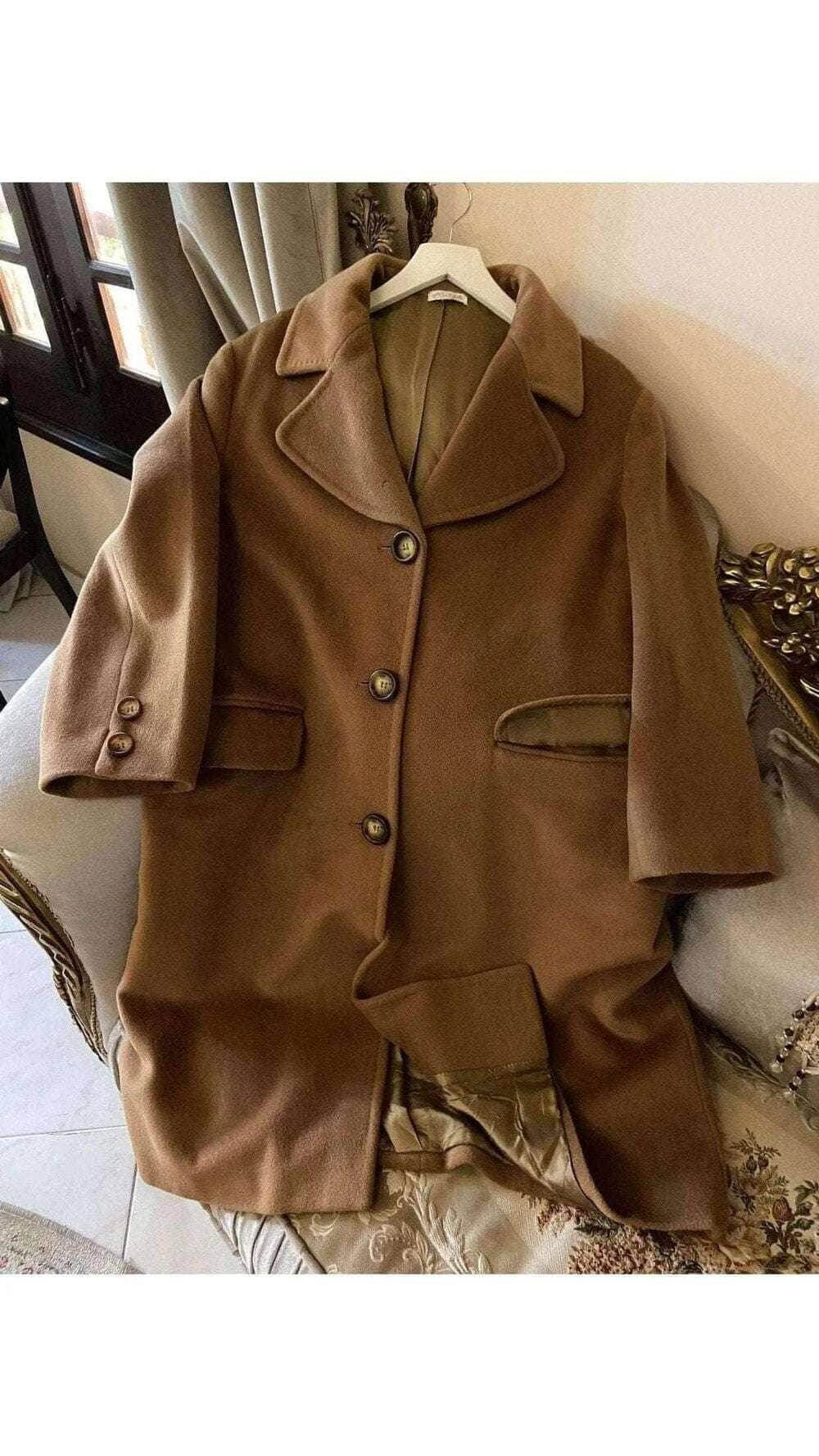 Adua Lana Wool Coat - Italian Winter Elegance, Back view | Sold Attire