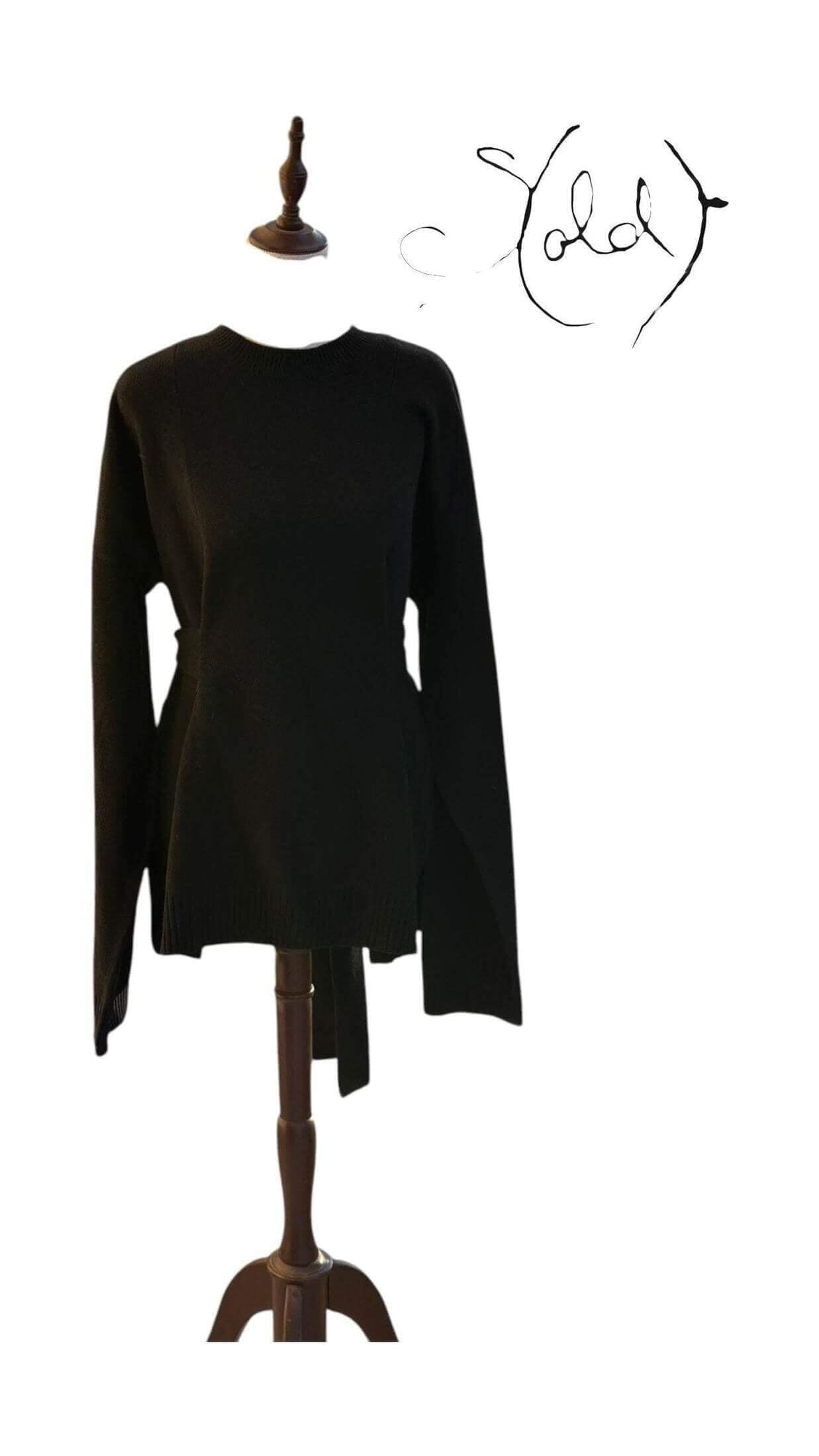 Alexander McQueen Knit Sweater - Sculpted Elegance, Back view | Sold Attire