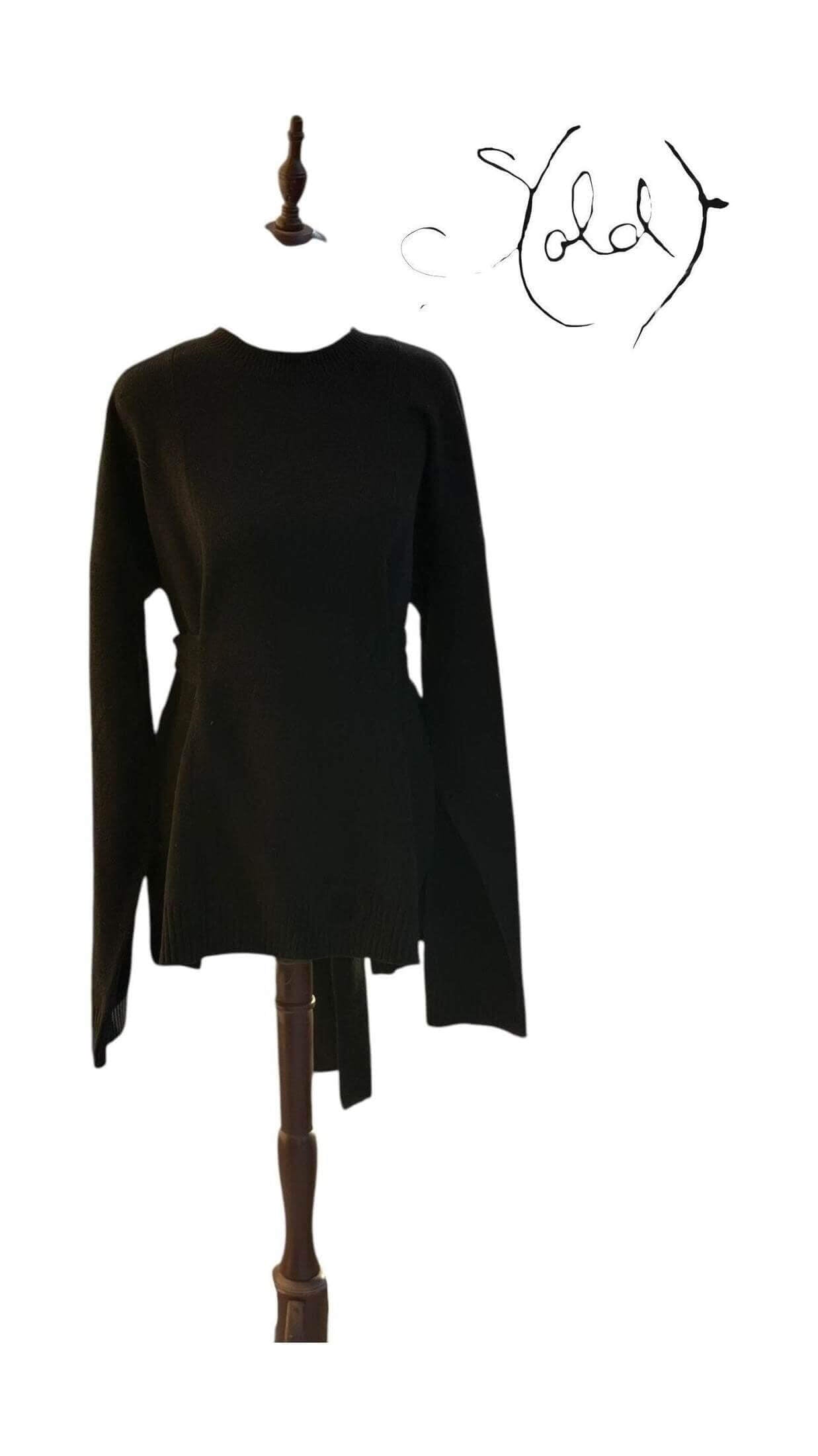 Alexander McQueen Knit Sweater - Sculpted Elegance, Detail view | Sold Attire