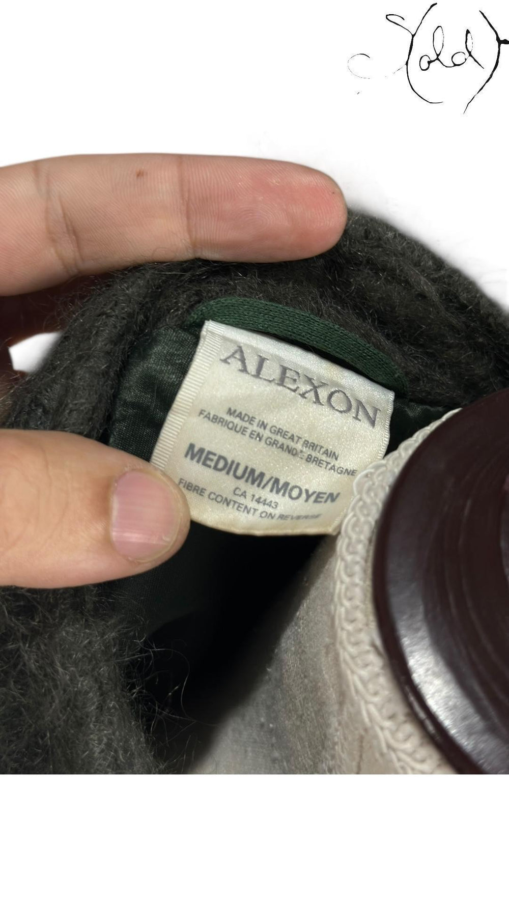 Alexon Made in Great Britain Mohair Wool Coat, Interior view | Sold Attire
