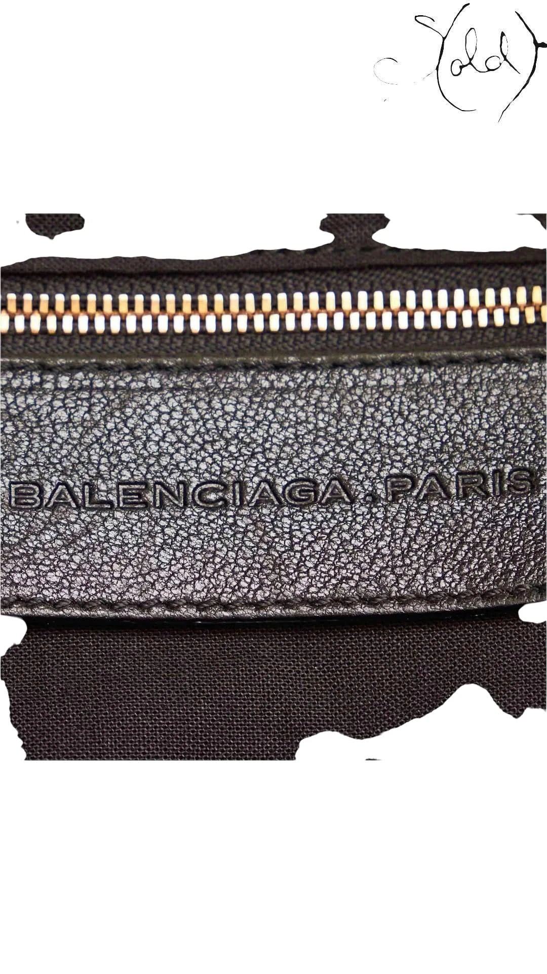Balenciaga Black Whistle Lambskin Boston Bag 2000s | Sold Attire