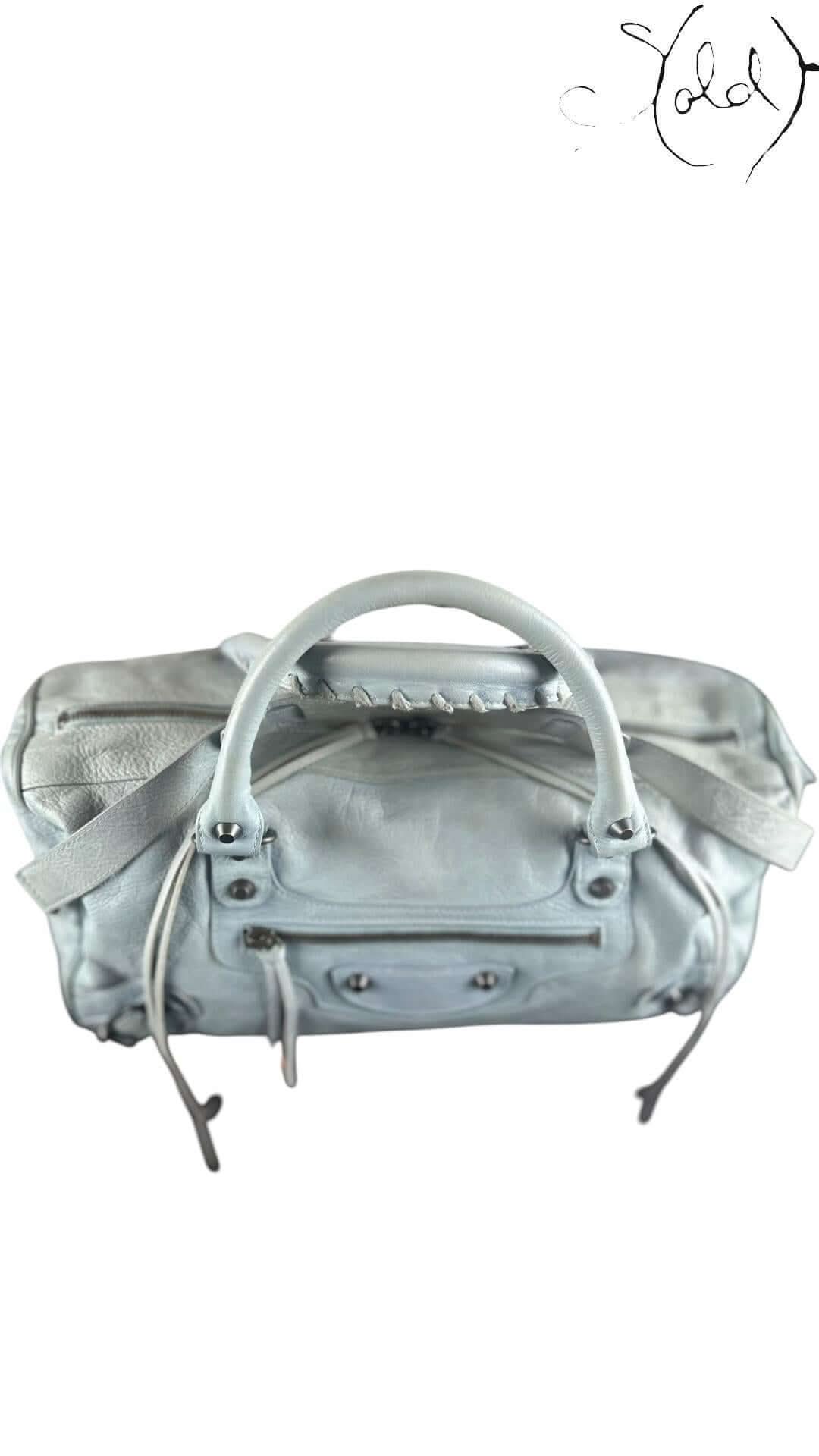 Balenciaga Classic City – Powder Blue Agneau | Sold Attire - Sold Attire
