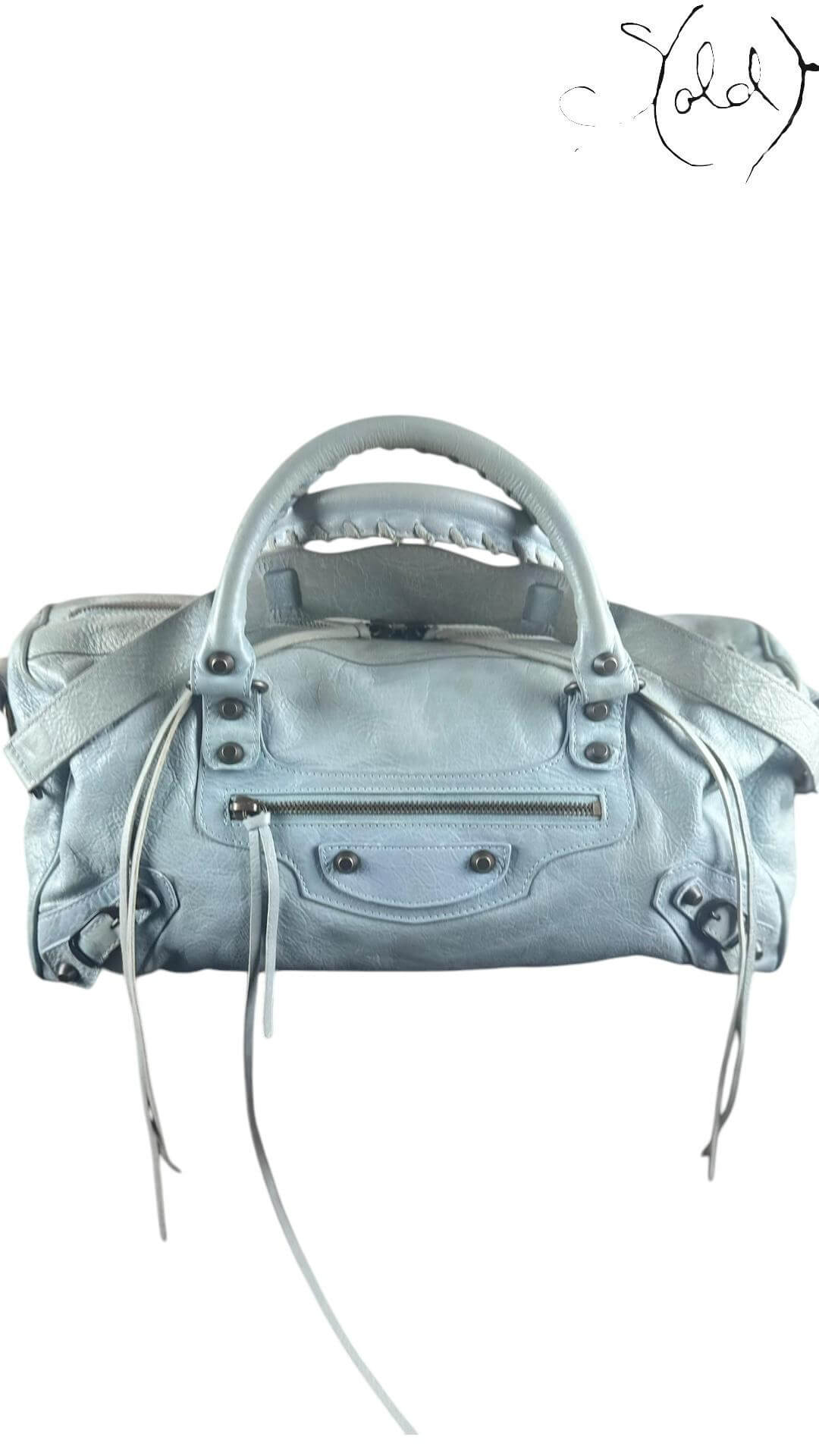 Balenciaga Classic City – Powder Blue Agneau — Authenticated Pre-Owned | Sold Attire