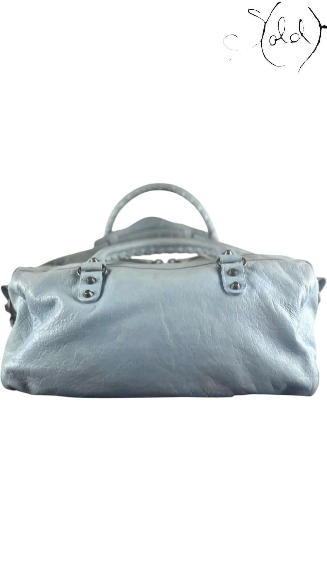 Balenciaga Classic City – Powder Blue Agneau | Sold Attire - Sold Attire