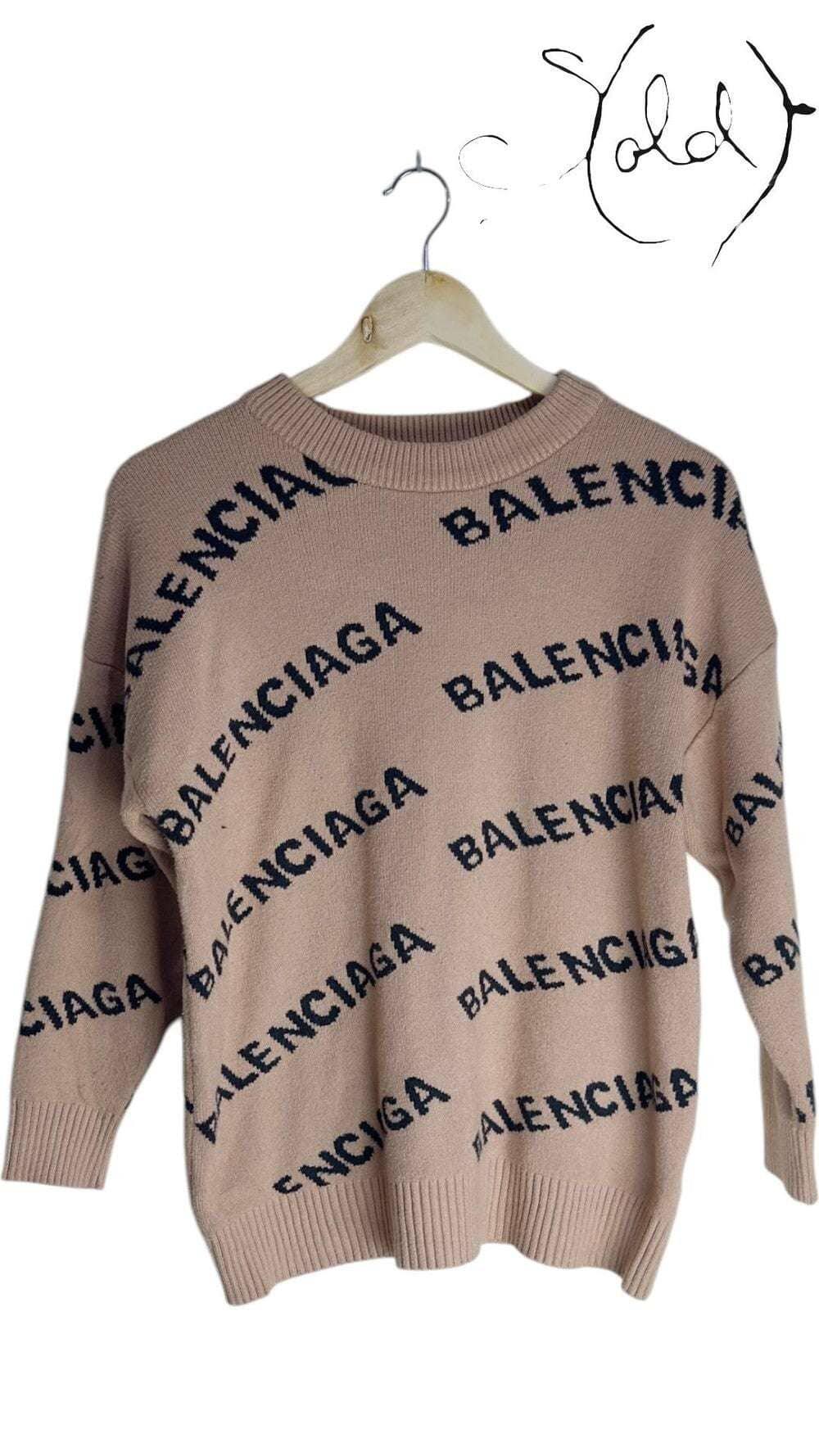 Balenciaga Oversized Wool Sweater – Runway Ready, Authenticated Pre-Owned | Sold Attire