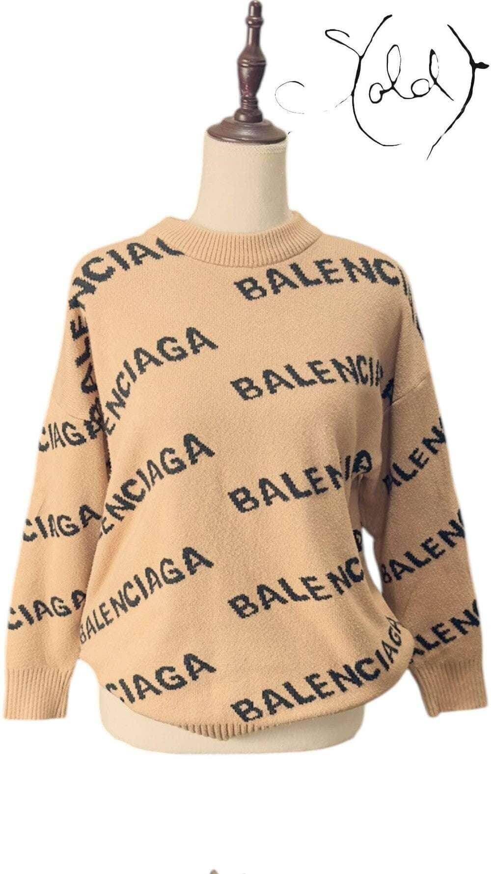Balenciaga Oversized Wool Sweater – Runway Ready, Interior view | Sold Attire