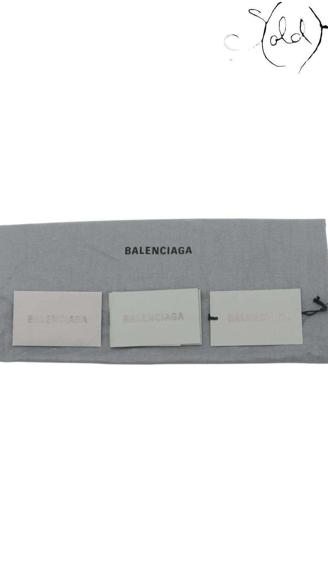 Balenciaga Le Cagole Mini Black Crocodile-Embossed Calfskin Rhinestone Chain 2023, Strap detail | Sold Attire