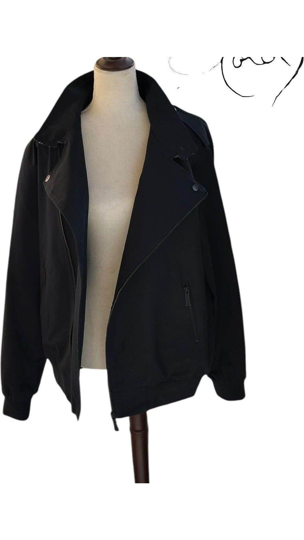 Blue Harrington Jacket – Retro Vibes, Detail view | Sold Attire