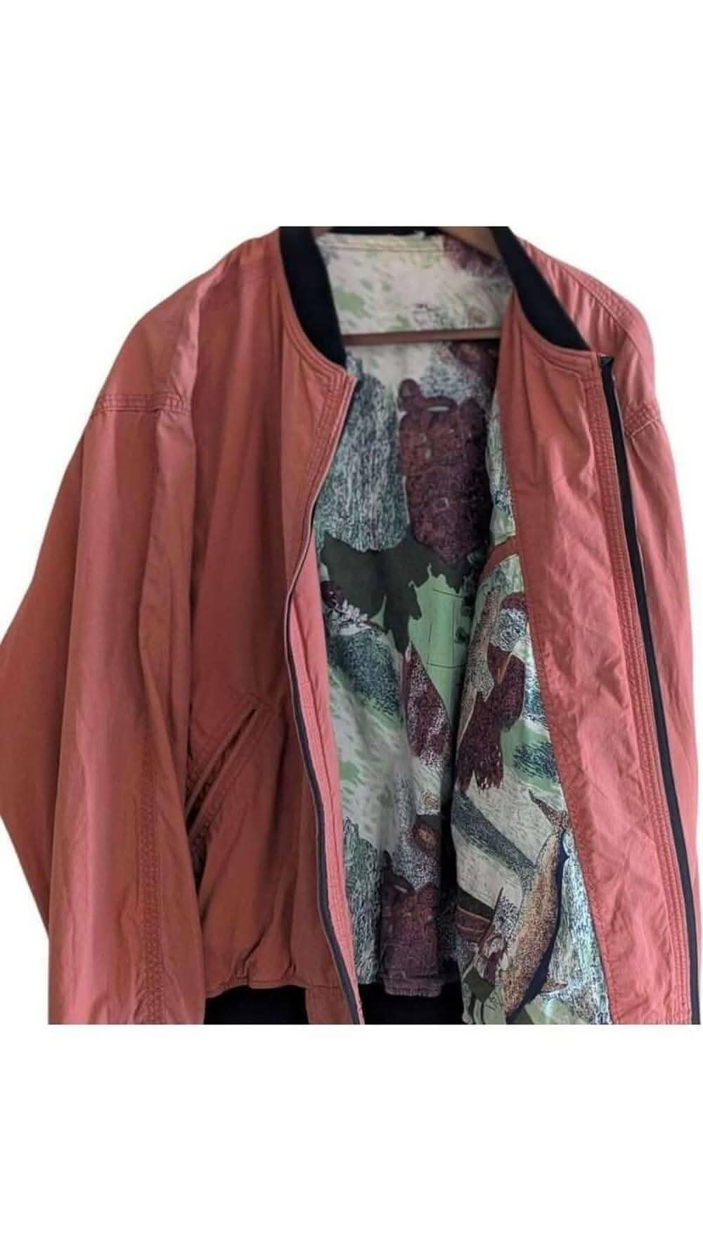 Sold Attire Jacket variant_title Bold Red Bomber Jacket – Retro Vibes