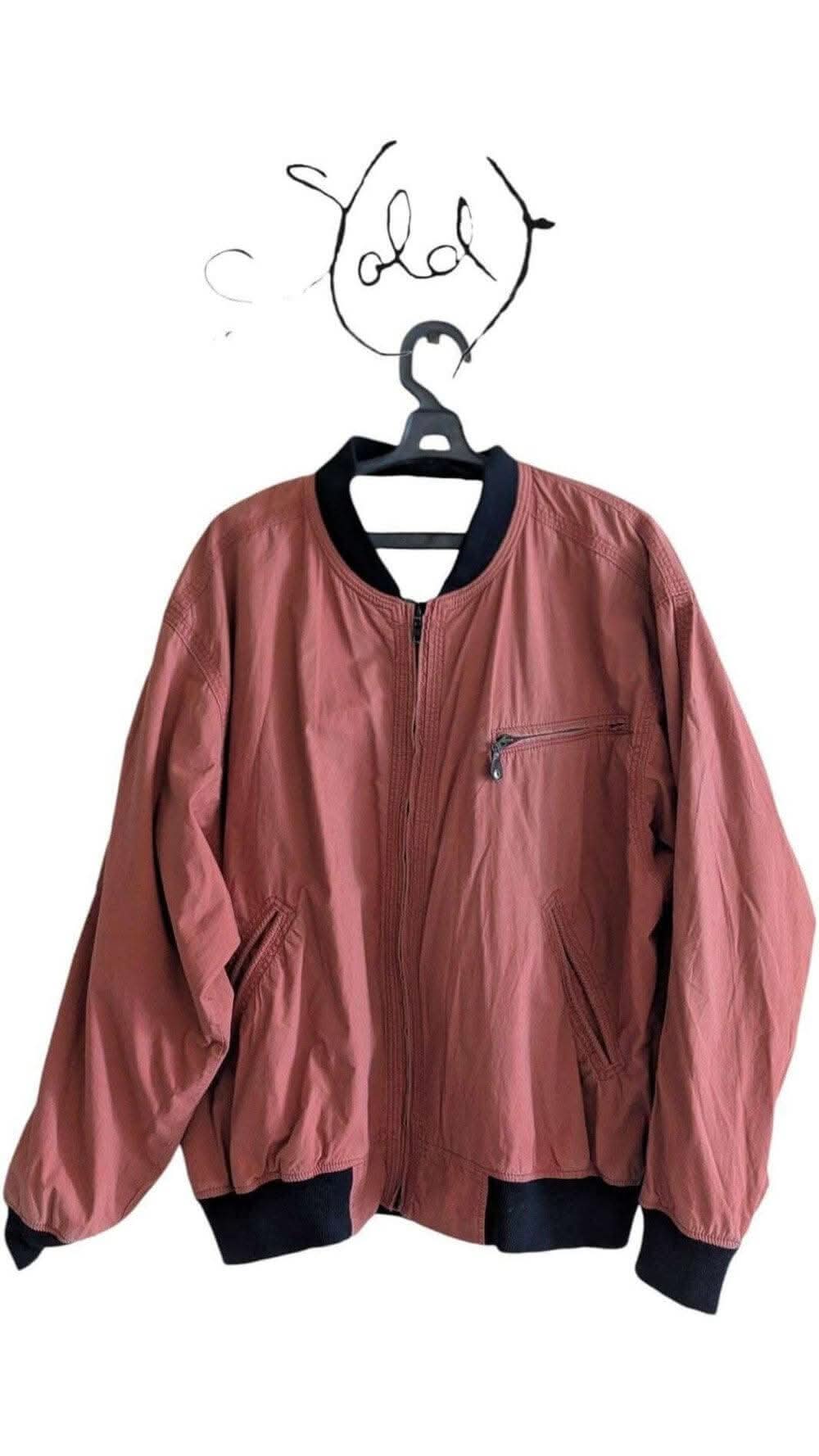 Sold Attire Jacket variant_title Bold Red Bomber Jacket – Retro Vibes