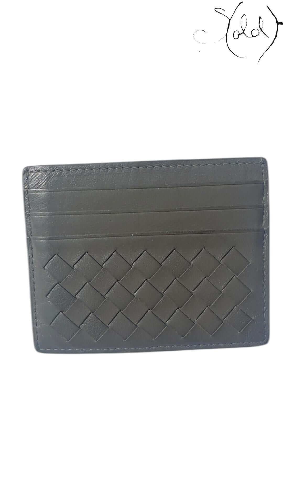 Bottega Intrecciato Cardholder – Grey Nappa | Sold Attire - Sold Attire