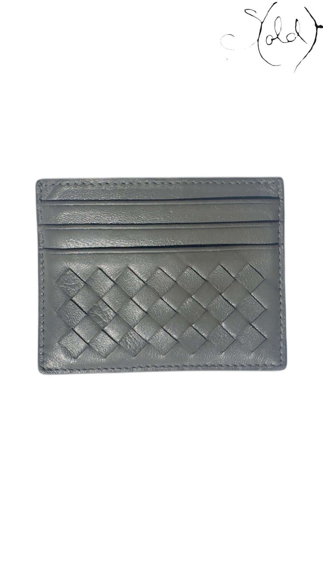 Bottega Intrecciato Cardholder – Grey Nappa — Authenticated Pre-Owned | Sold Attire