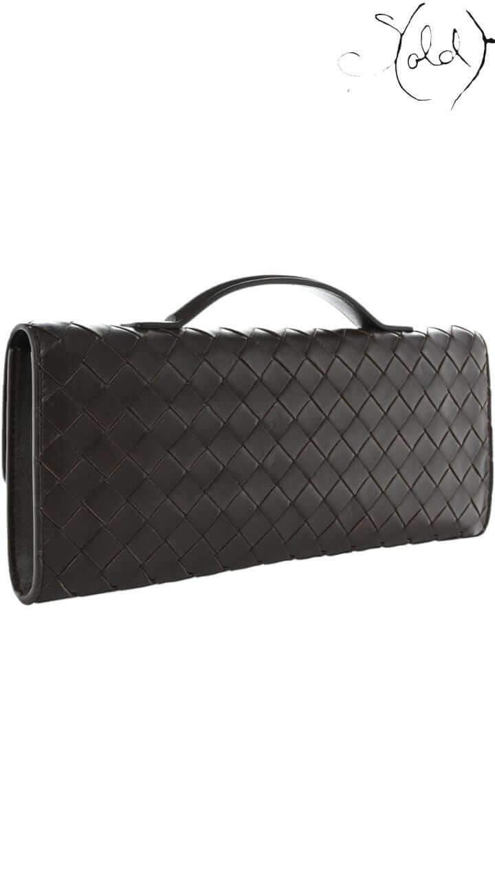 BOTTEGA VENETA Andiamo Clutch – Fondant Intrecciato, Back view | Sold Attire