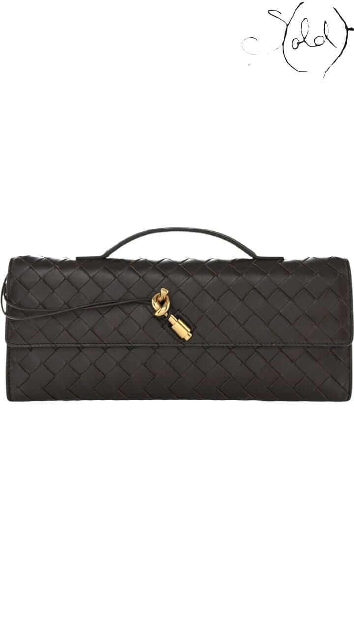 BOTTEGA VENETA Andiamo Clutch – Fondant Intrecciato — Authenticated Pre-Owned | Sold Attire