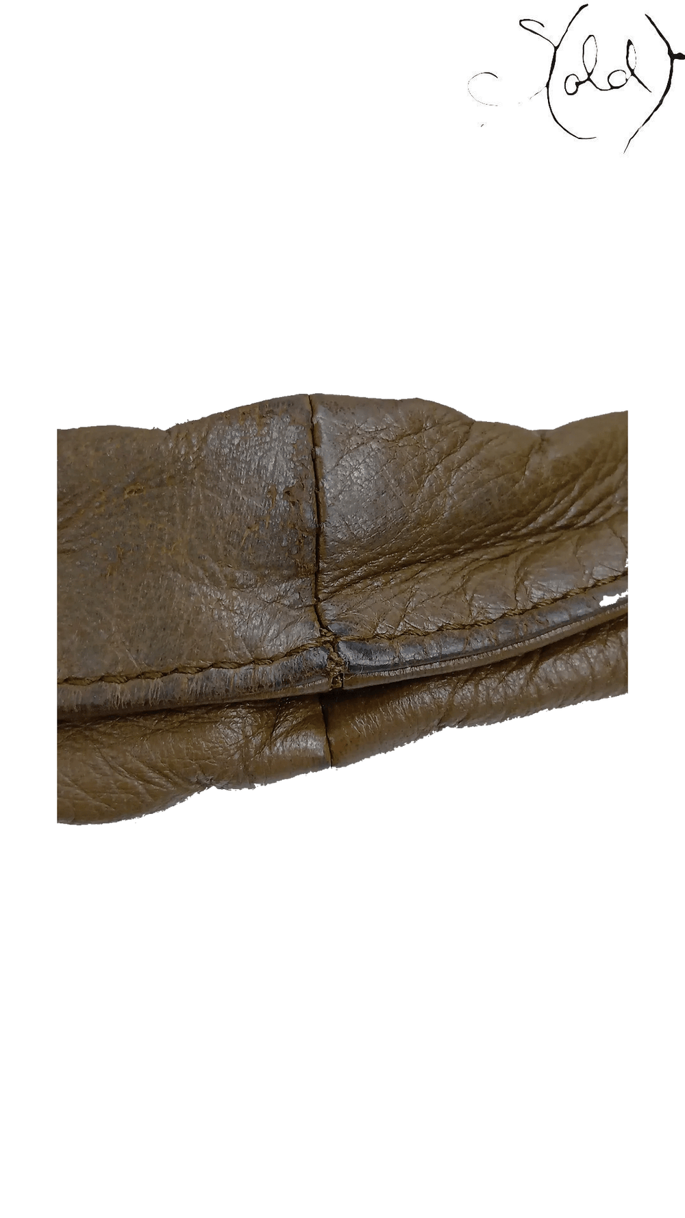 Bottega Veneta Intrecciato Grommet Hobo Khaki Leather, handle surface detail