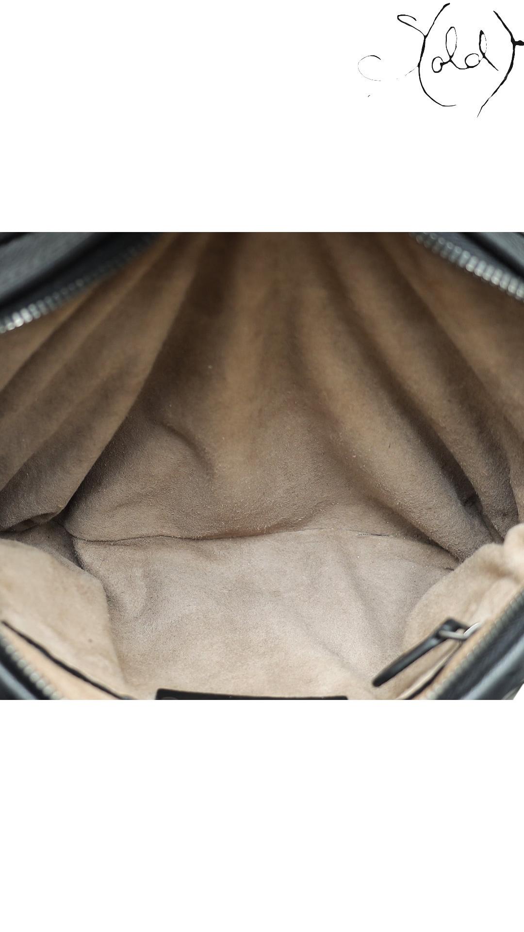 Bottega Veneta Black Intrecciato Nappa Nodini Double Zip Crossbody Bag, Detail view | Sold Attire