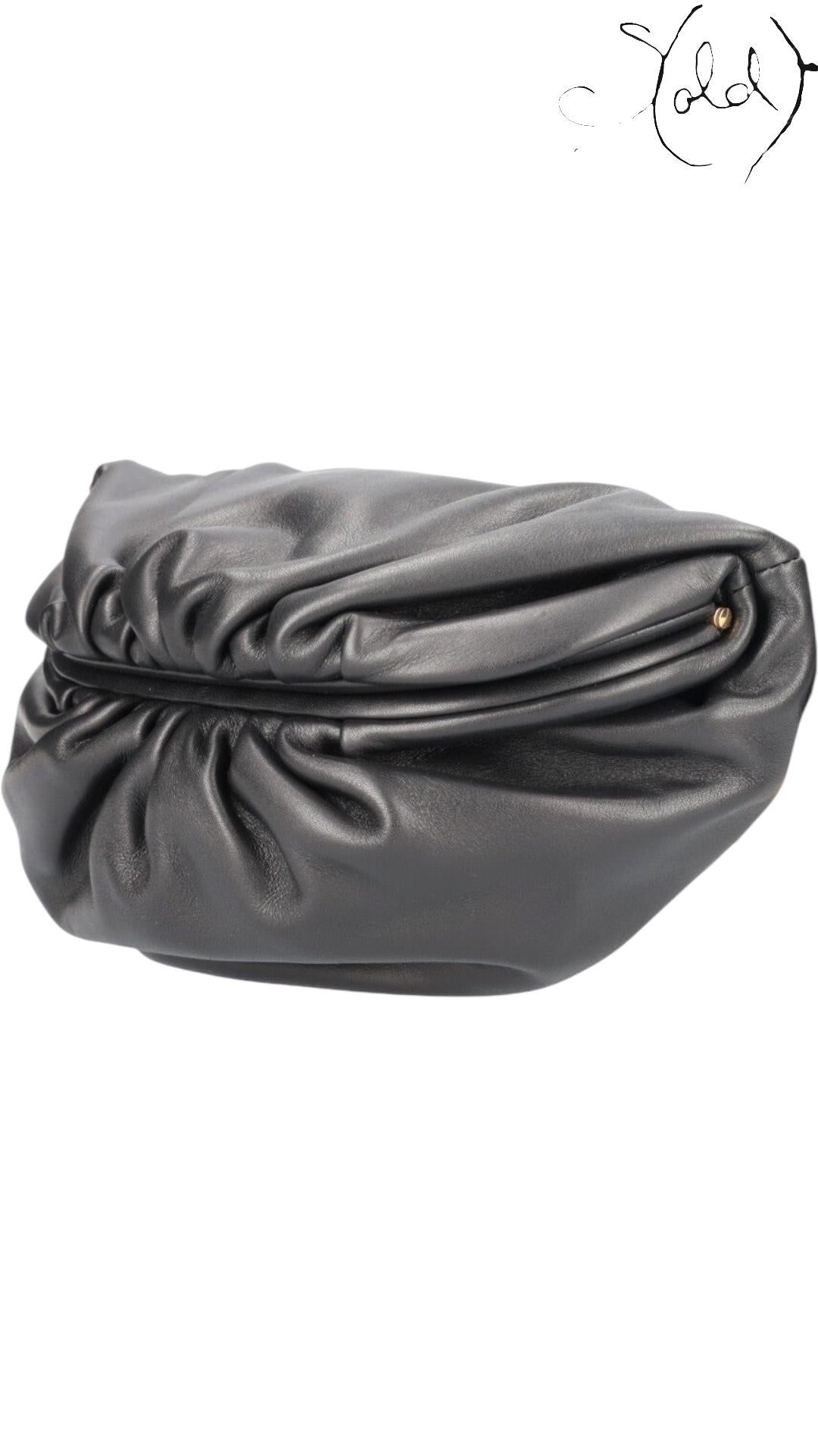 Bottega Veneta Black Leather The Belt Chain Pouch — Authenticated Pre-Owned | Sold Attire
