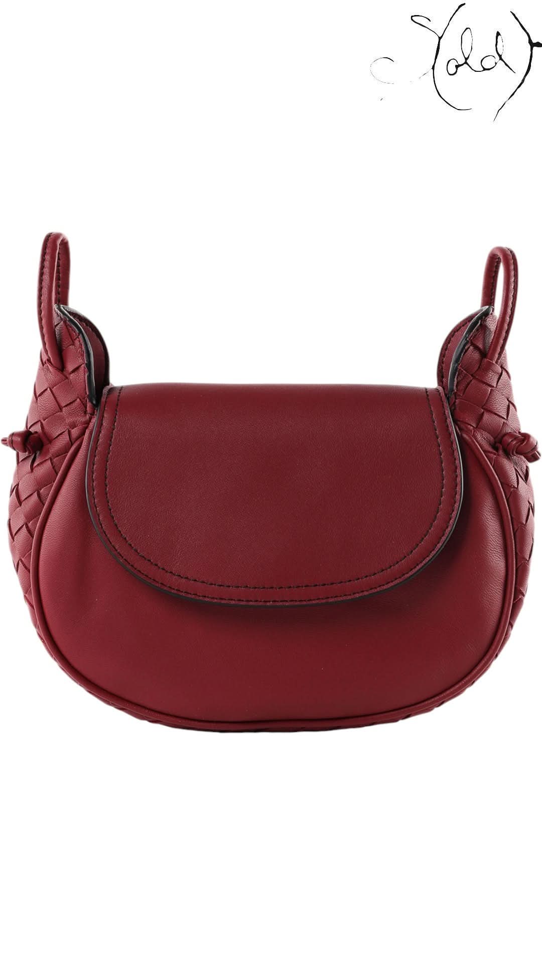 Bottega Veneta Crossbody Bag Bottega Veneta Nodini Baccara Rose Intrecciato Crossbody 2010s | Sold Attire