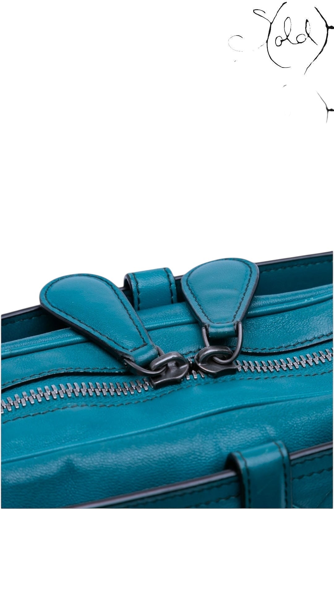 Bottega Veneta Intrecciato Camera Bag Teal Green 2010s, Close-up | Sold Attire