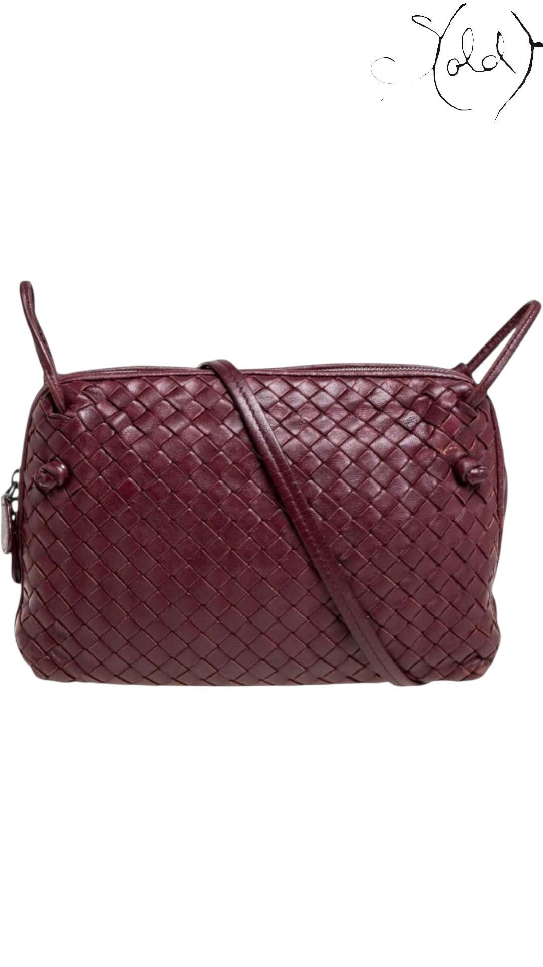 Bottega Veneta Intrecciato Leather Nodini Crossbody Bag | Sold Attire - Sold Attire