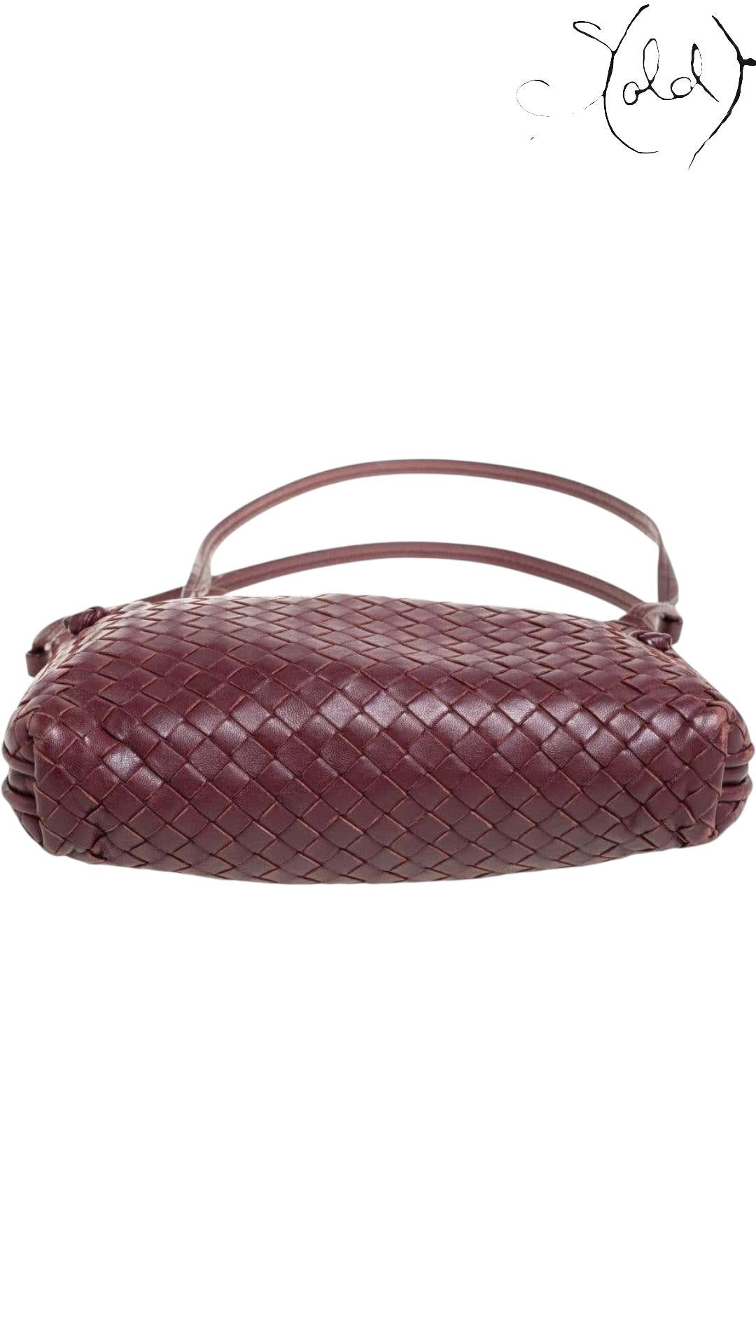 Bottega Veneta Intrecciato Leather Nodini Crossbody Bag, Interior view | Sold Attire