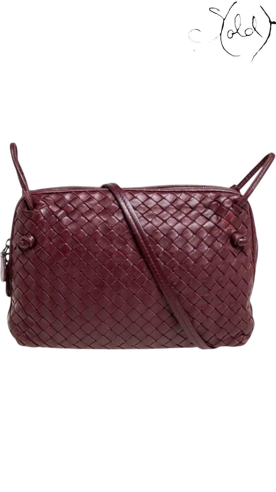 Bottega Veneta Intrecciato Leather Nodini Crossbody Bag | Sold Attire - Sold Attire