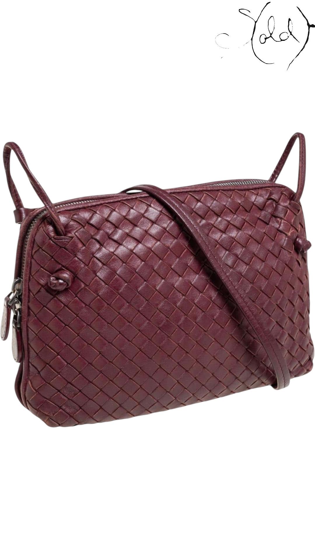 Bottega Veneta Intrecciato Leather Nodini Crossbody Bag, Back view | Sold Attire