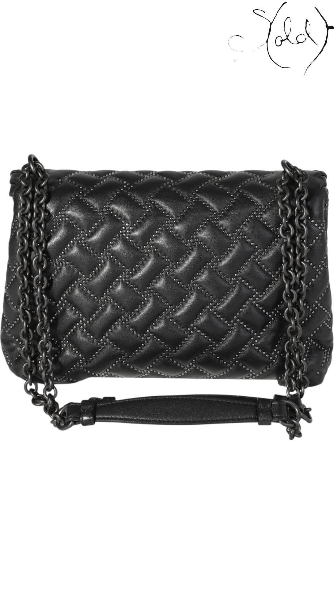 Bottega Veneta Intrecciato Microstuds Bag – Edgy Elegance — Authenticated Pre-Owned | Sold Attire