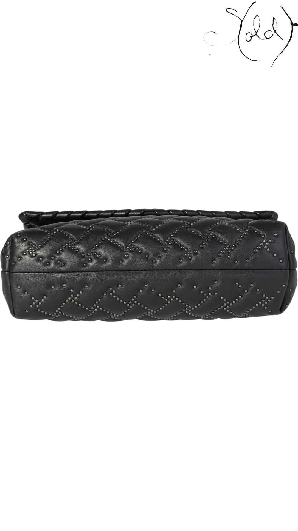 Bottega Veneta Intrecciato Microstuds Bag – Edgy Elegance, Interior view | Sold Attire