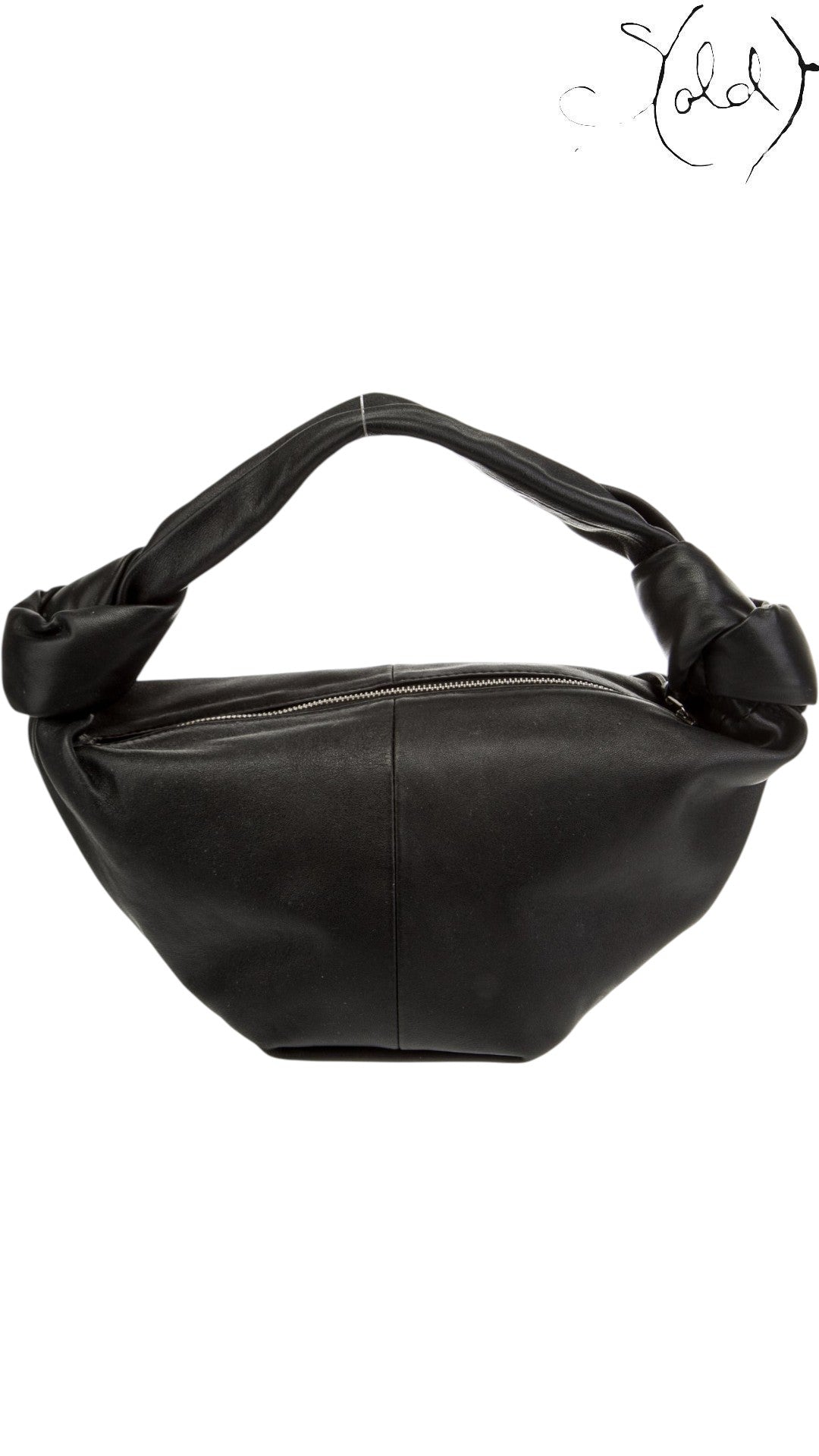 Bottega Veneta Mini Double Knot Calfskin Bag Daniel Lee Era, Interior view | Sold Attire