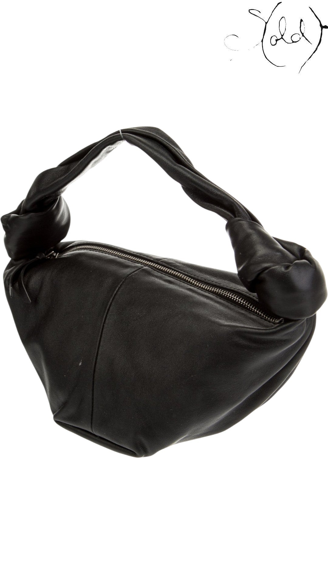 Bottega Veneta Mini Double Knot Calfskin Bag Daniel Lee Era, Back view | Sold Attire