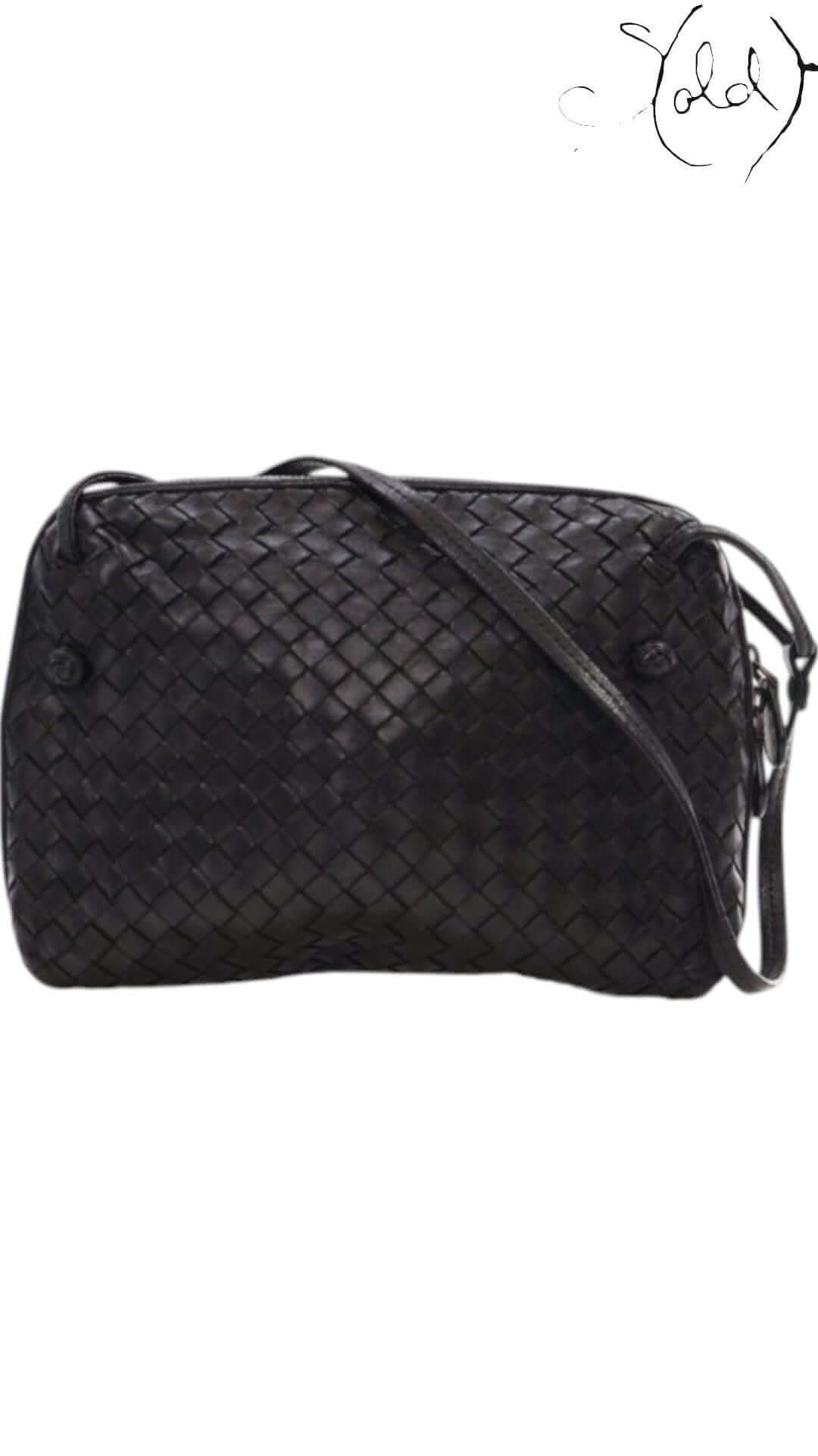 Bottega Veneta Nodini – Black Intrecciato Nappa (Repainted) | Sold Attire - Sold Attire