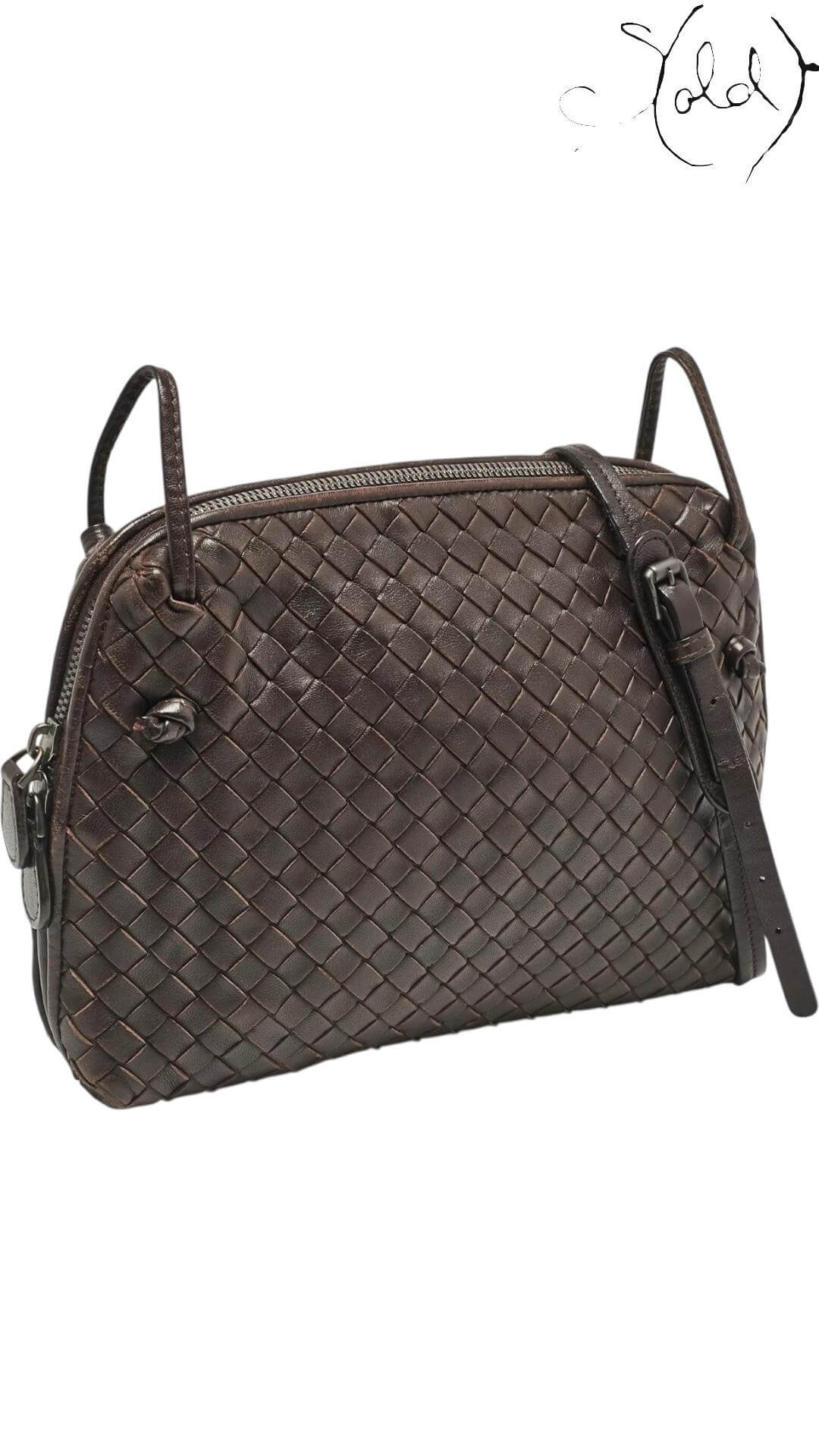 Bottega Veneta Nodini Crossbody – Intrecciato Nappa Leather, Back view | Sold Attire