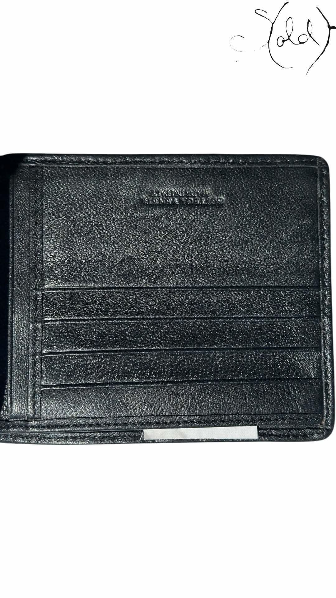 Bottega Veneta Piccolo Bi - Fold Wallet – Intrecciato Black | Sold Attire - Sold Attire