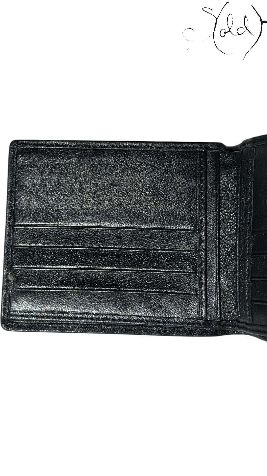 Bottega Veneta Piccolo Bi - Fold Wallet – Intrecciato Black | Sold Attire - Sold Attire
