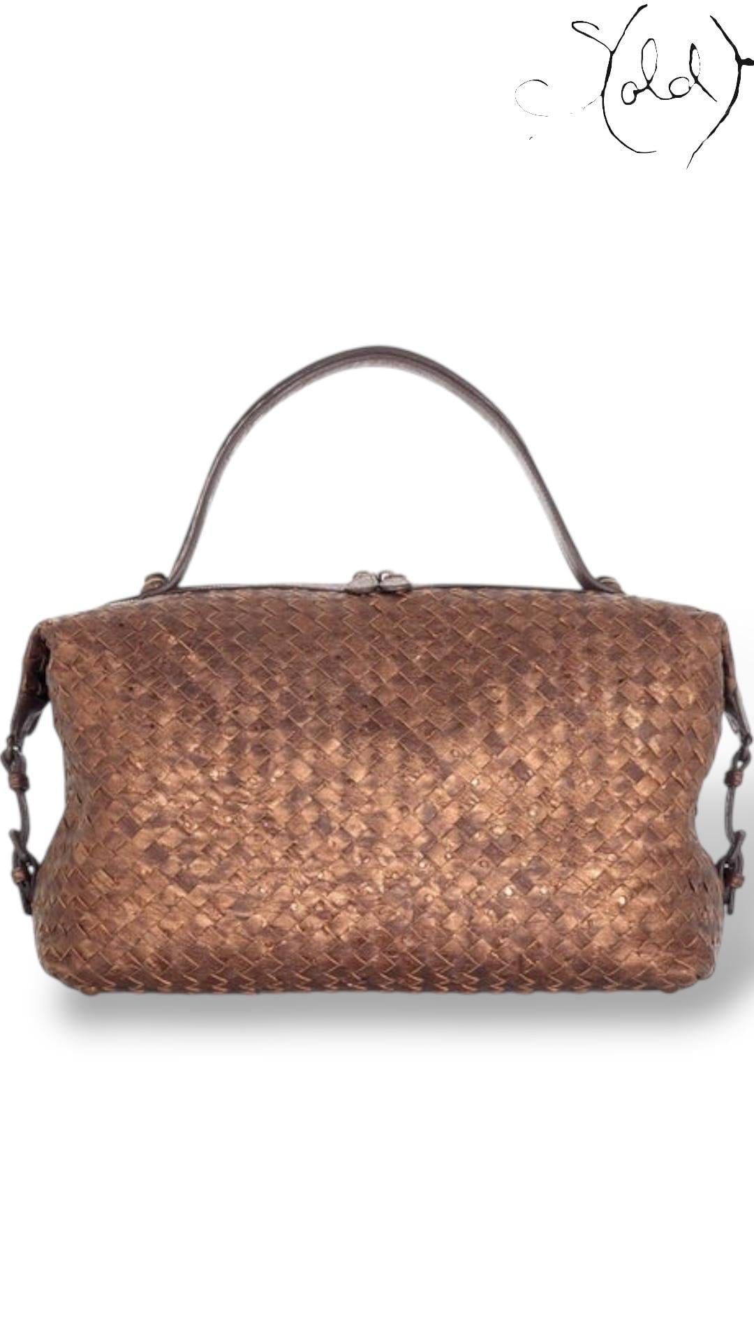 Bottega Veneta Settantasei – Bronze Ostrich Leather — Authenticated Pre-Owned | Sold Attire