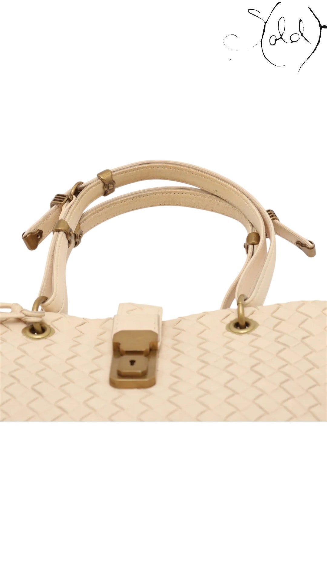 Bottega Veneta Nappa Intrecciato Small Capri Tote Beige Dusty Pink Late 2010s | Sold Attire, Authenticated Pre - Owned | Sold Attire