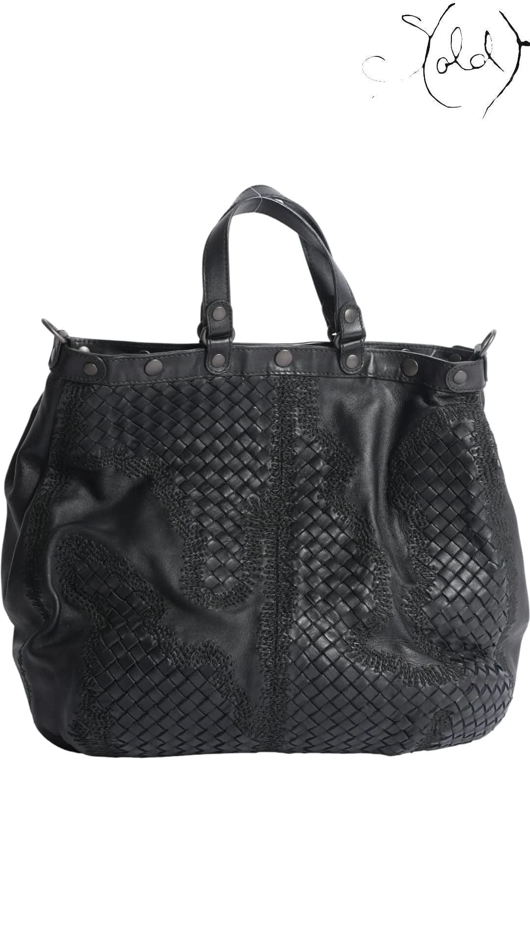 Bottega Veneta Woven Tote Bag variant_title Bottega Veneta Basket Runway Woven Tote Spring 2011 | Sold Attire