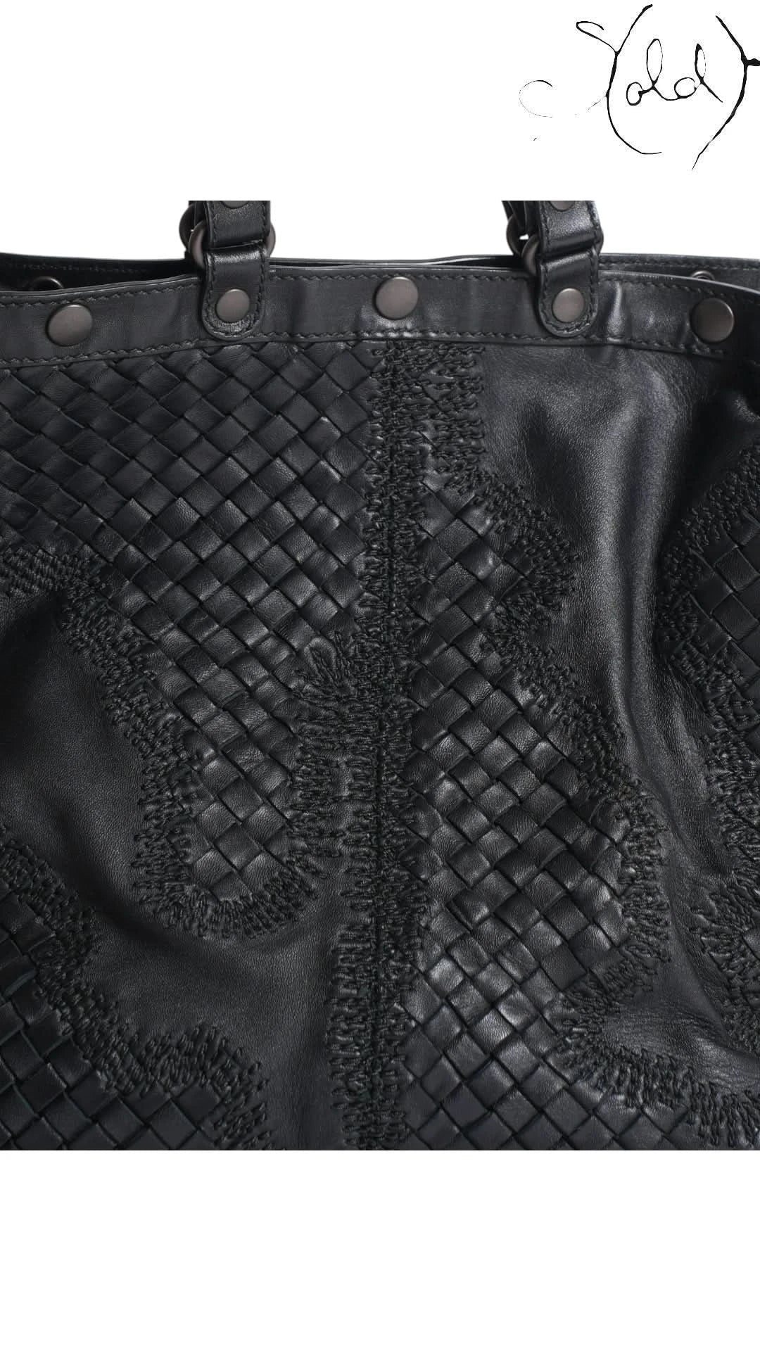 Bottega Veneta Woven Tote Bag variant_title Bottega Veneta Basket Runway Woven Tote Spring 2011 | Sold Attire