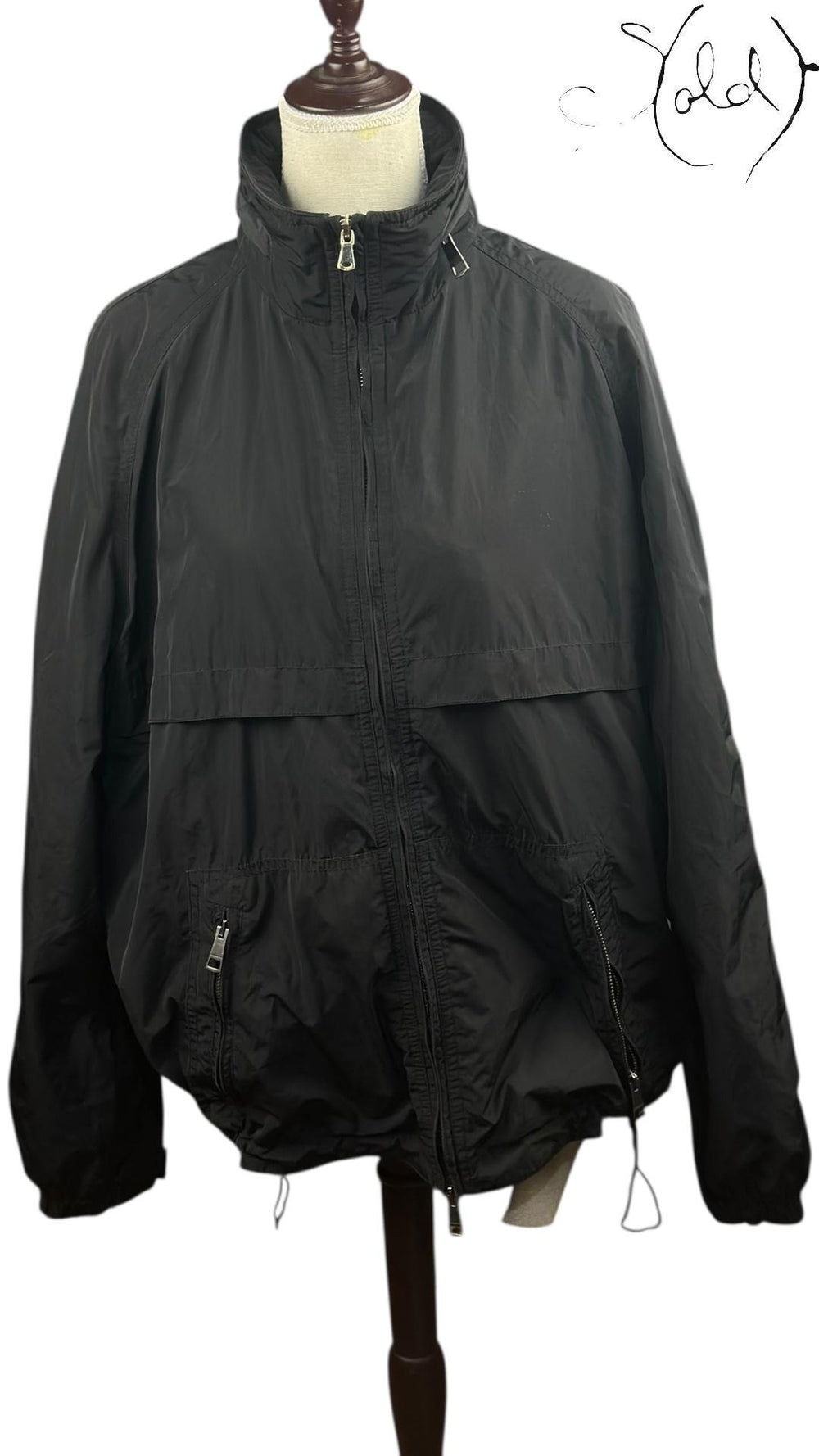 Burberry Brit Black Nylon Jacket, Interior view | Sold Attire