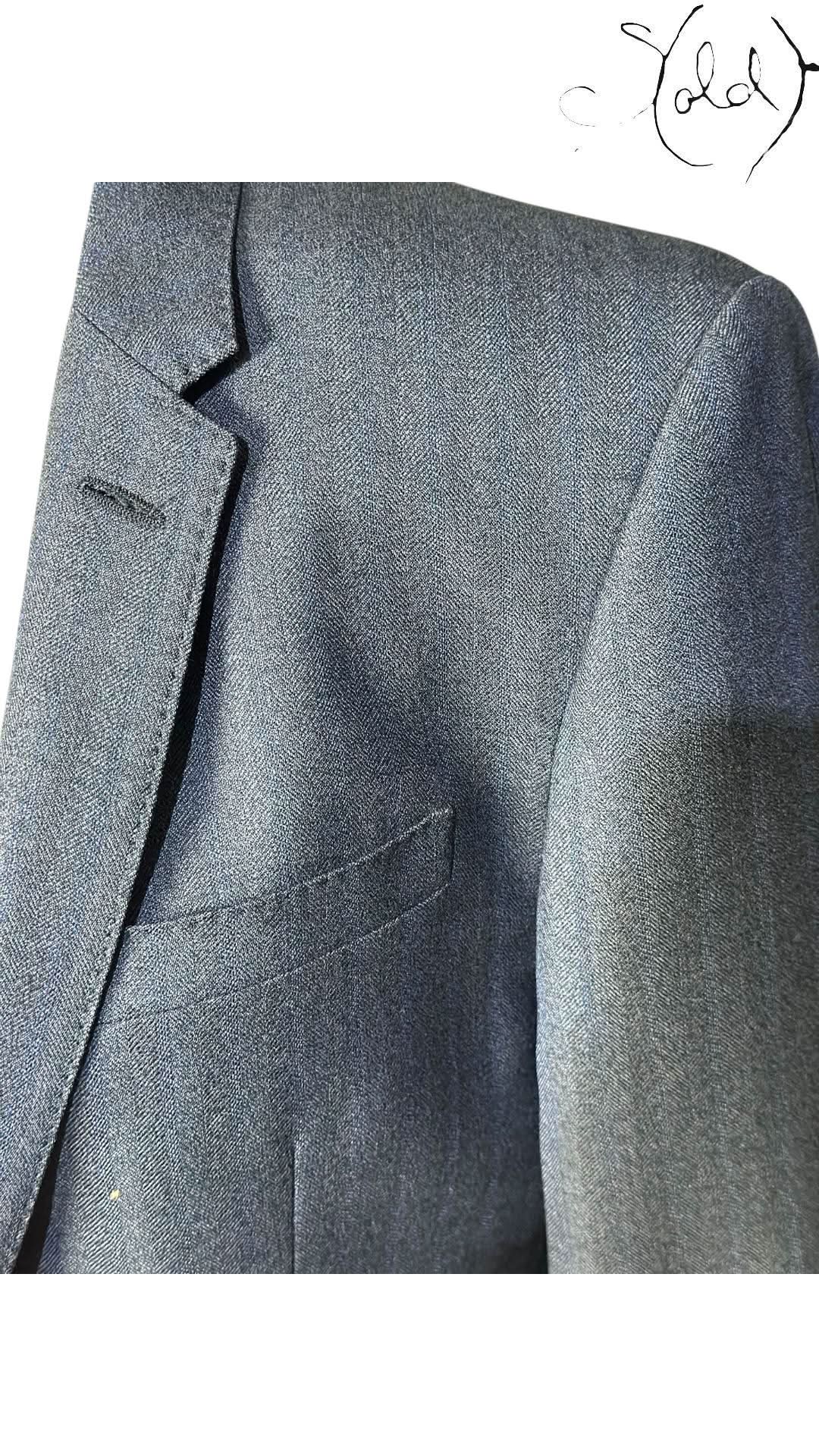 Burberry Blazer variant_title Burberry London Wool Blazer 2010s 46R | Sold Attire