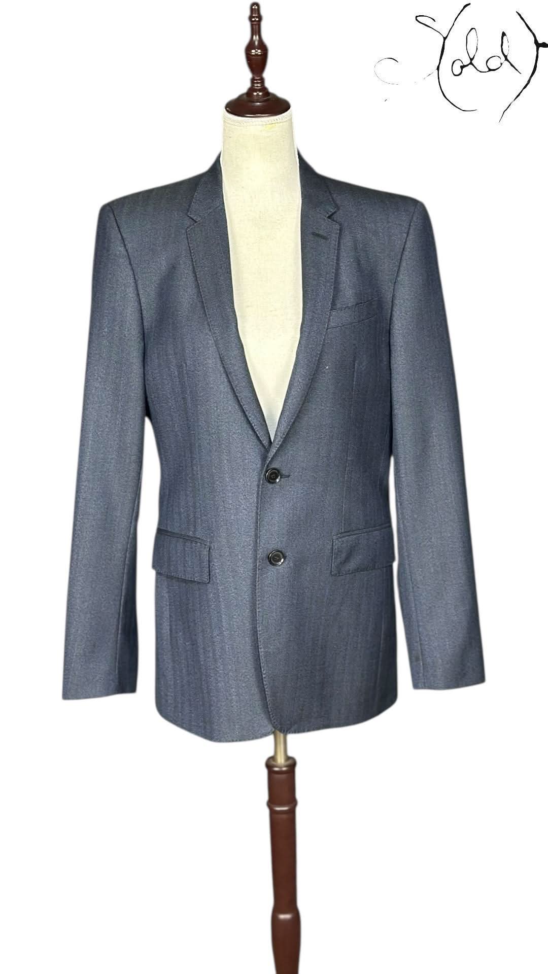 Burberry Blazer variant_title Burberry London Wool Blazer 2010s 46R | Sold Attire