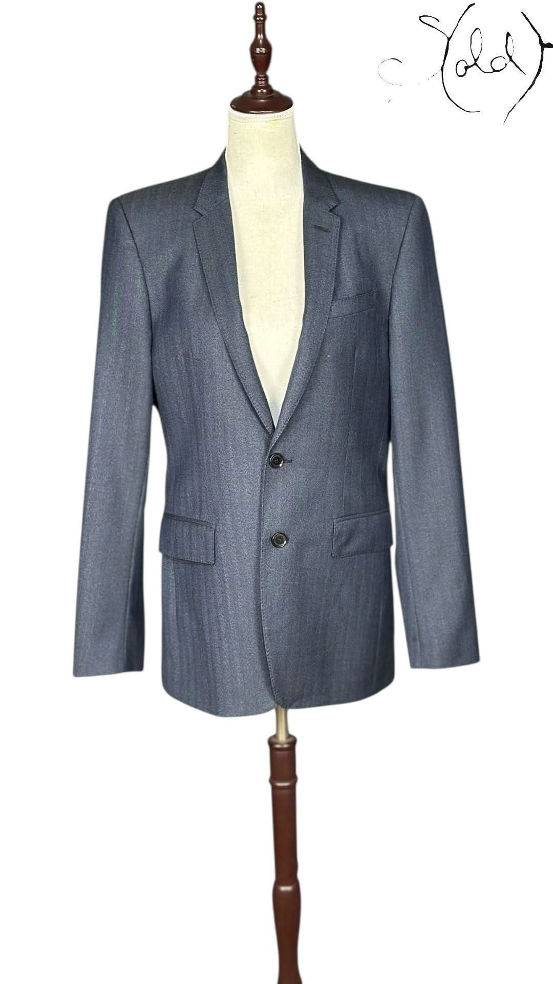Burberry Blazer variant_title Burberry London Wool Blazer 2010s 46R | Sold Attire