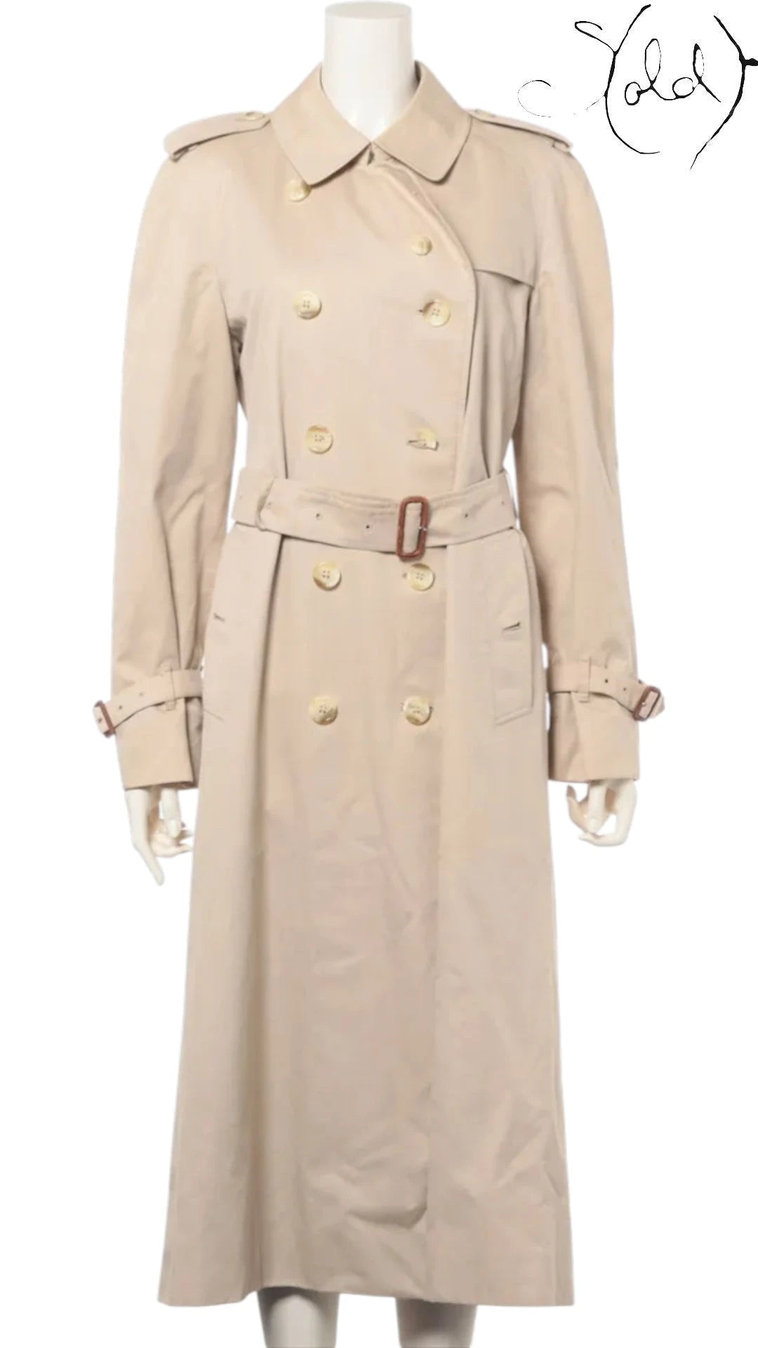 Burberry Heritage Trench Coat Honey Beige Made in England, Authenticated Pre-Owned | Sold Attire