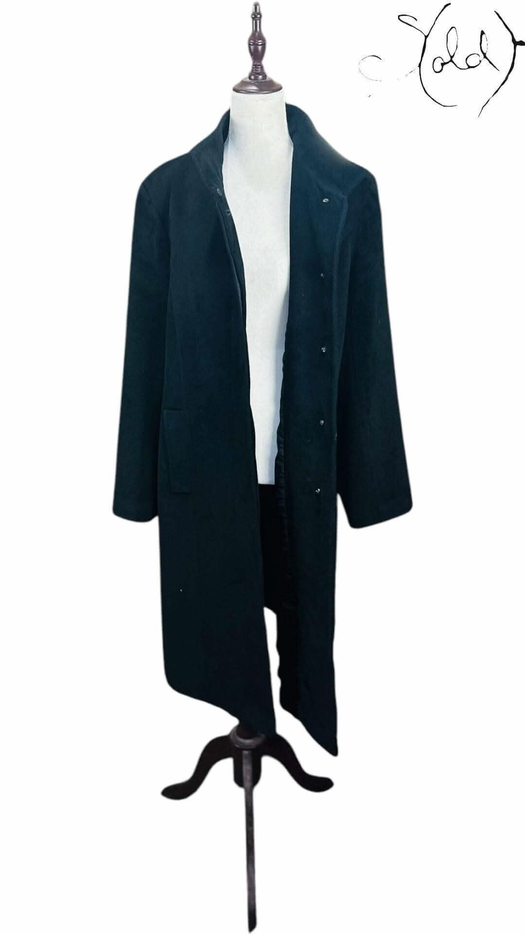Calvin Klein Angora Wool Coat – The Luxe Essential | Sold Attire