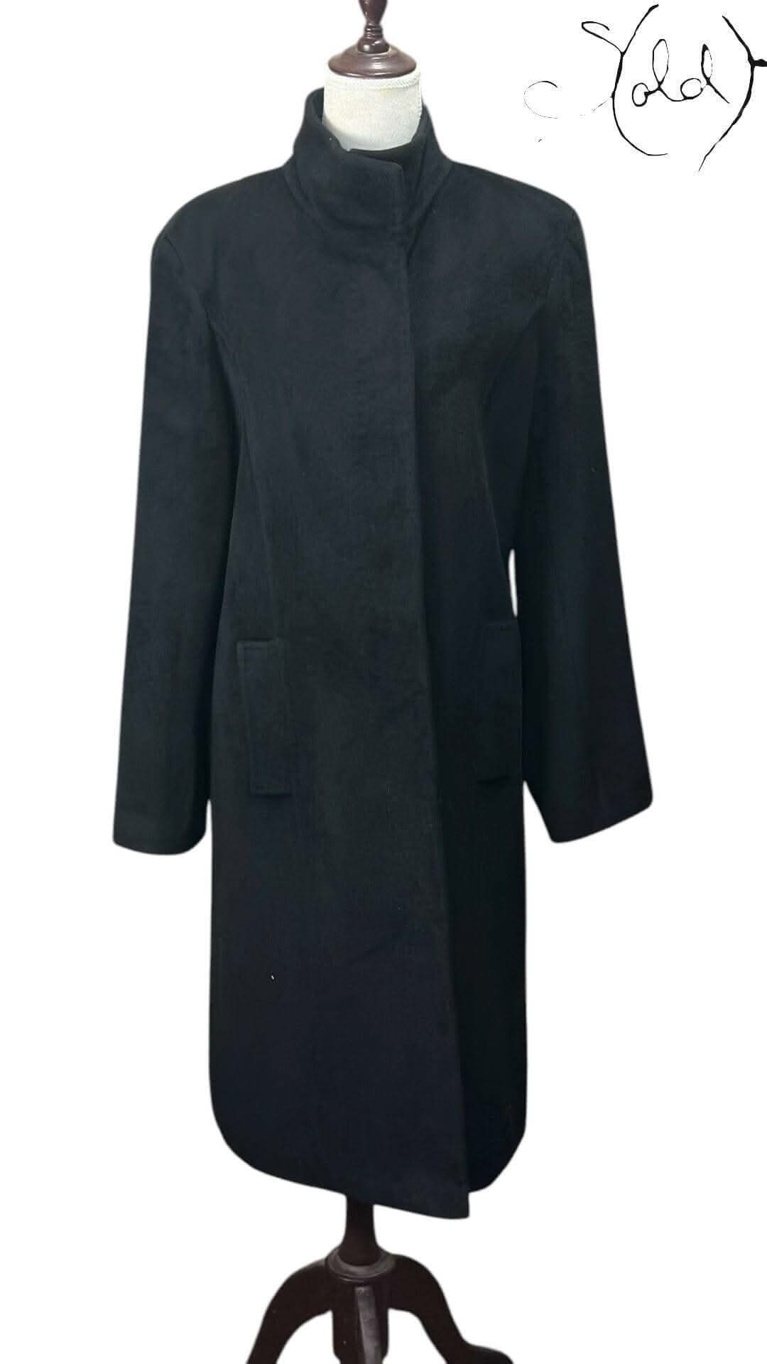 Calvin Klein Angora Wool Coat – The Luxe Essential | Sold Attire