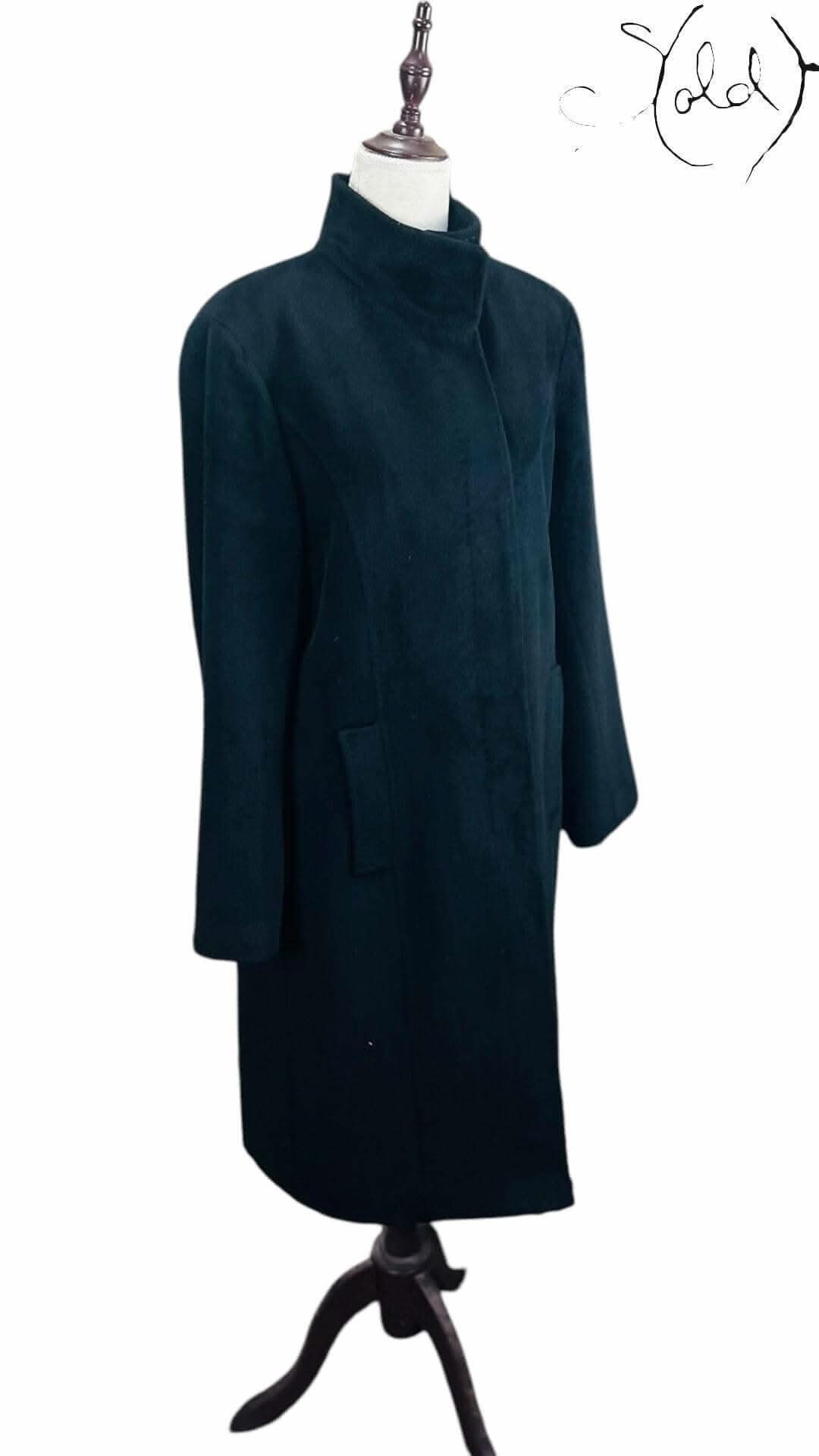 Calvin Klein Angora Wool Coat – The Luxe Essential | Sold Attire